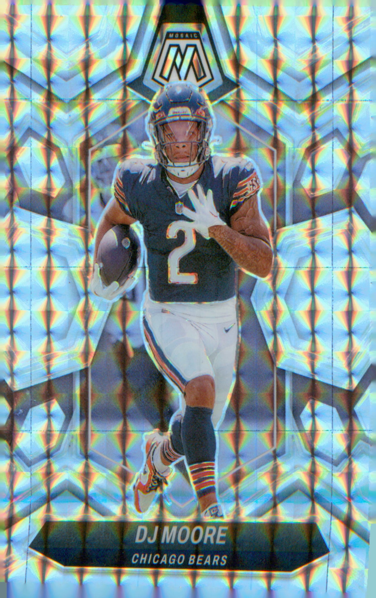 Football 2024 Panini Mosaic Mosaic #38 DJ Moore