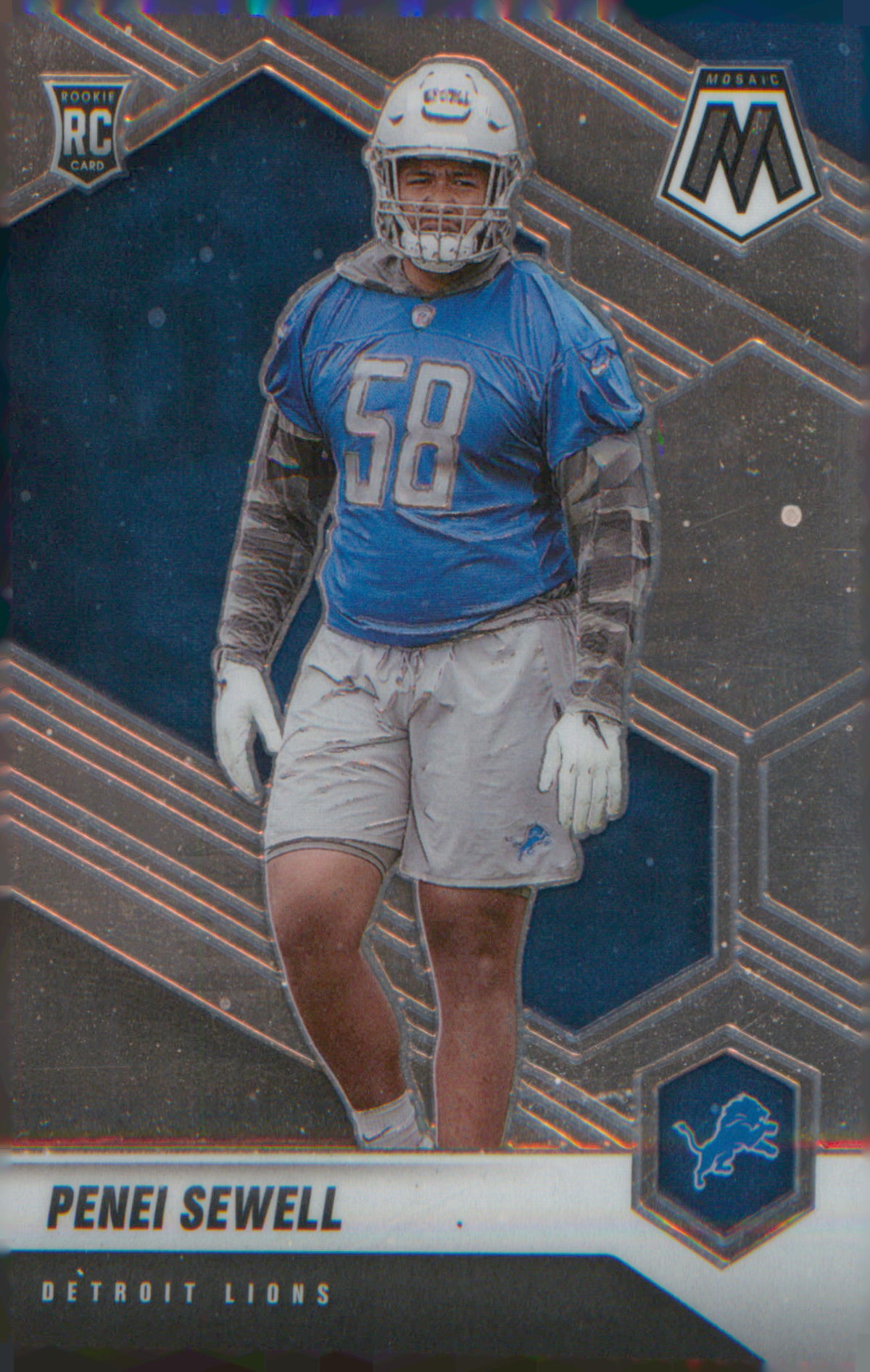 Football 2021 Panini Mosaic #370 Penei Sewell RC RC