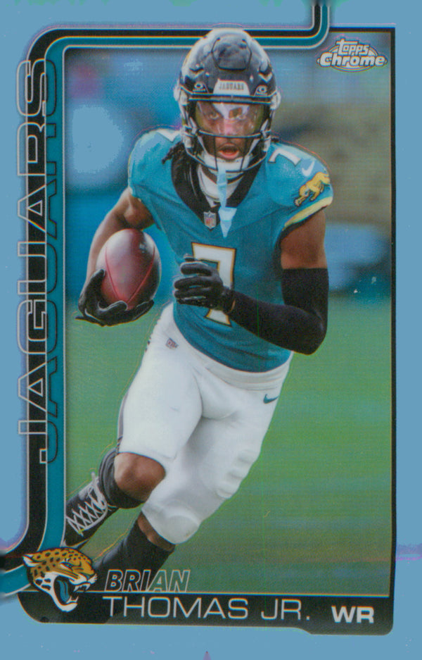 Football 2025 Topps Chrome Refractor #135 Brian Thomas Jr.