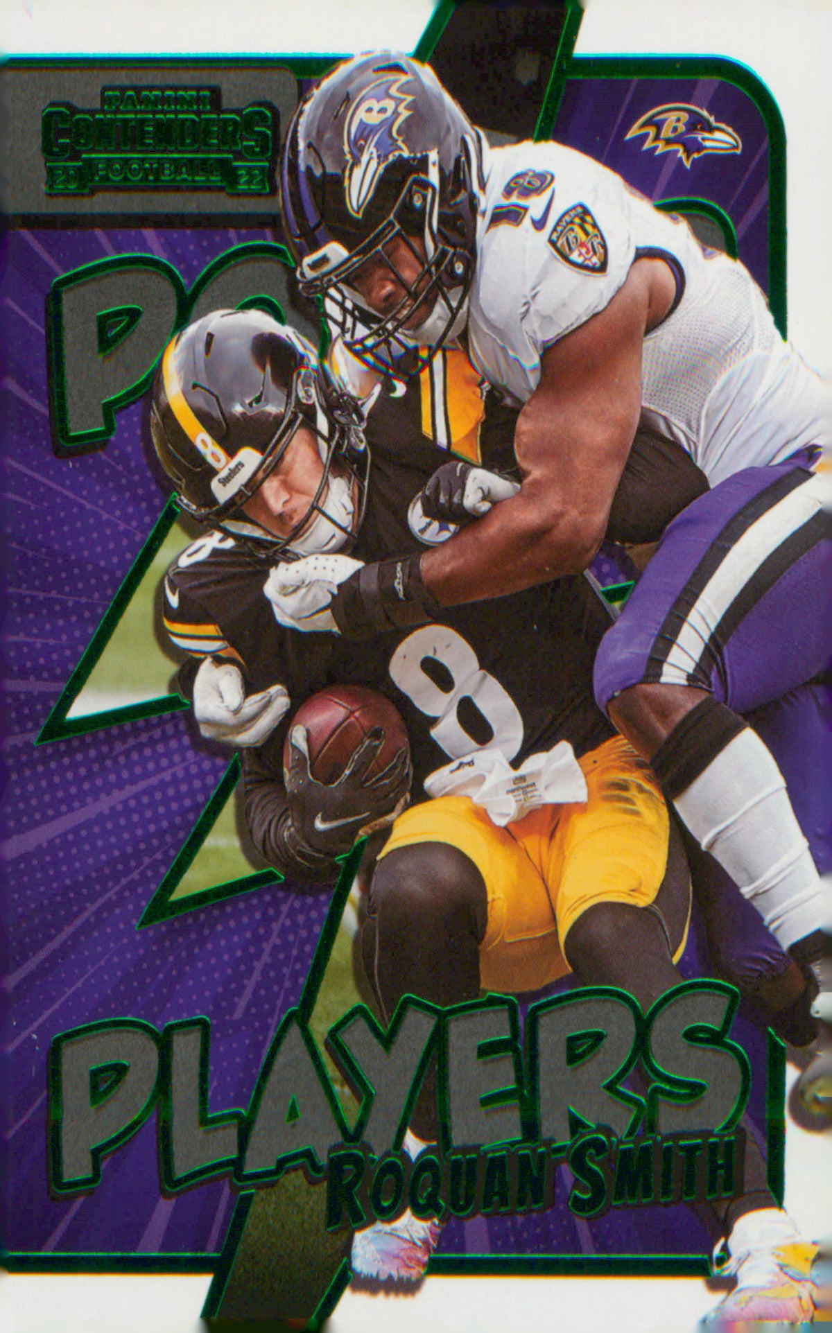 Football 2022 Panini Contenders Power Players Emerald #PWR-RSM Roquan Smith