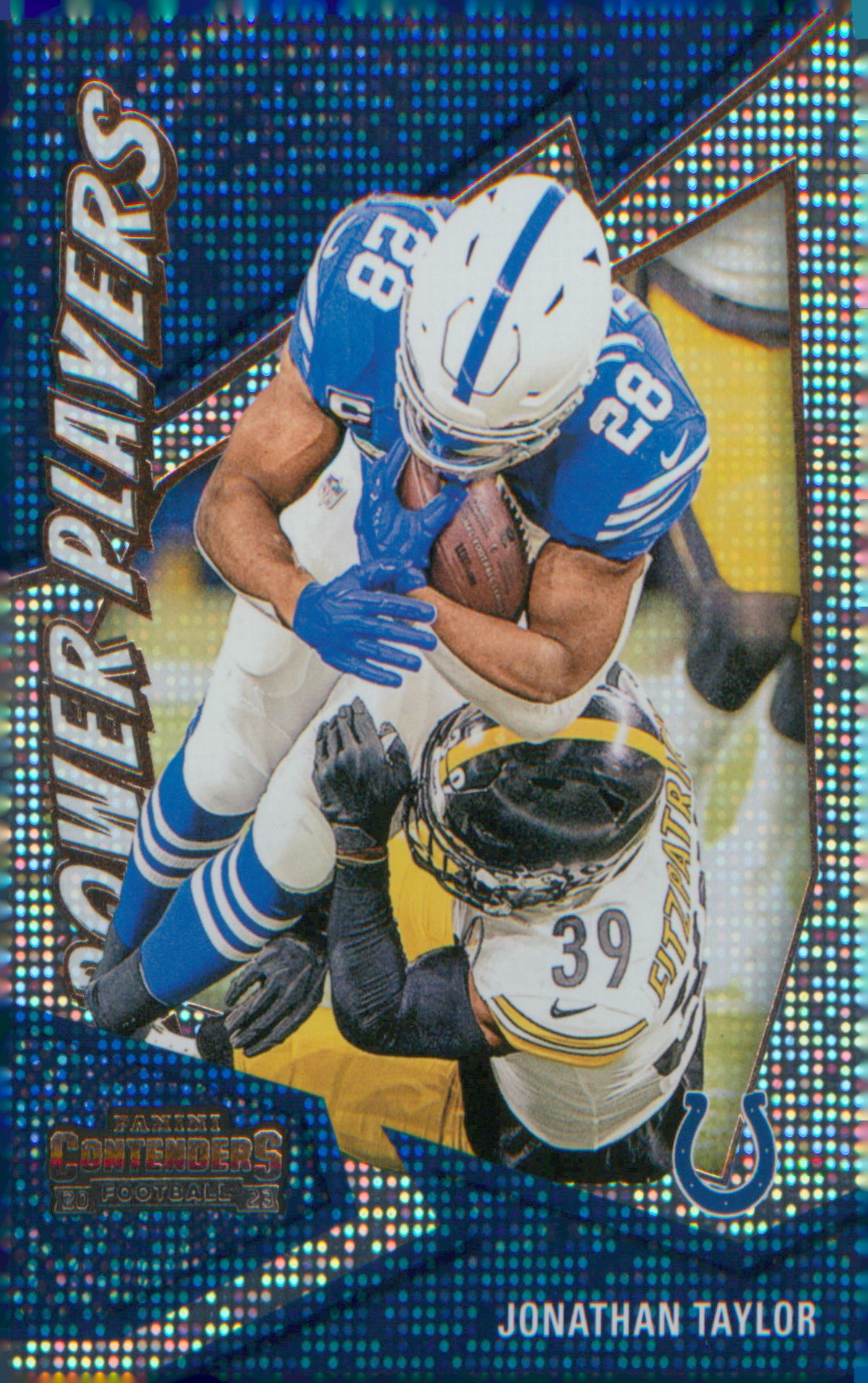 Football 2023 Panini Contenders Power Players Silver #12 Jonathan Taylor