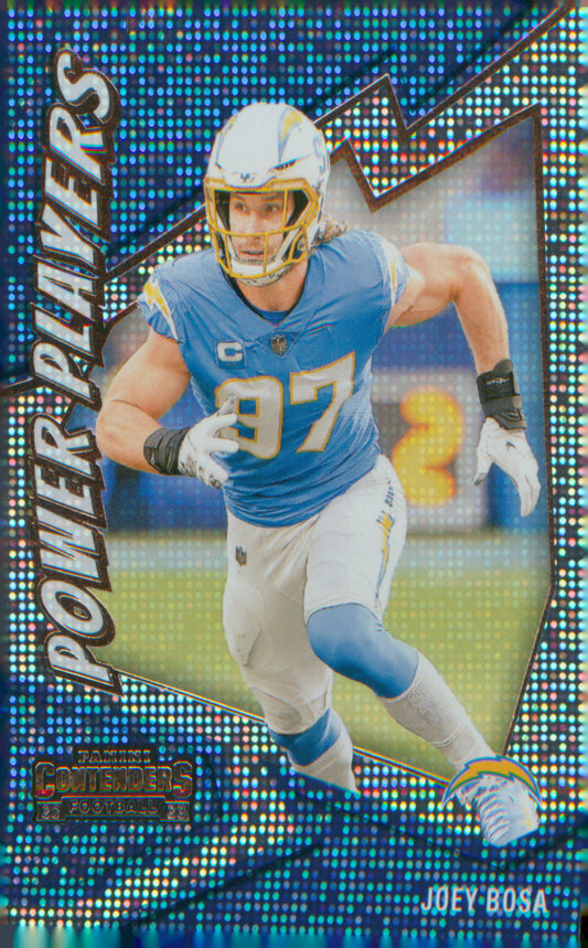 Football 2023 Panini Contenders Power Players Silver #11 Joey Bosa