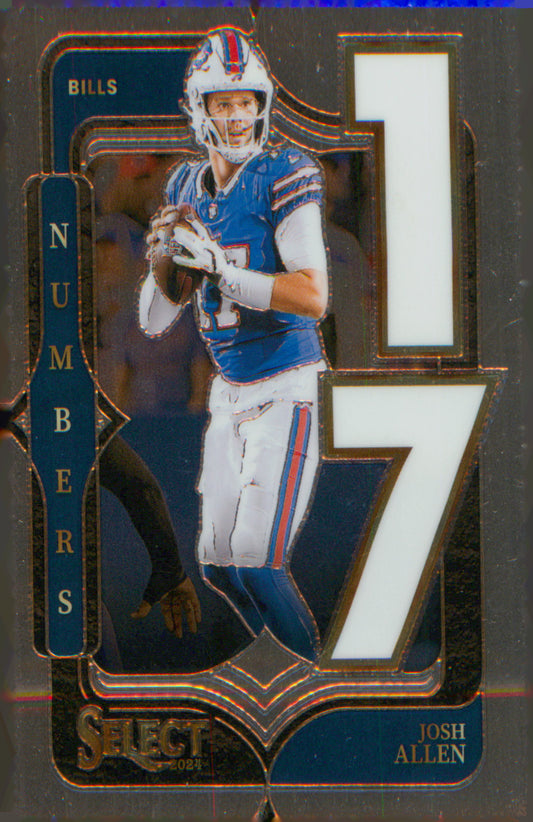 Football 2024 Panini Select Select Numbers #10 Josh Allen