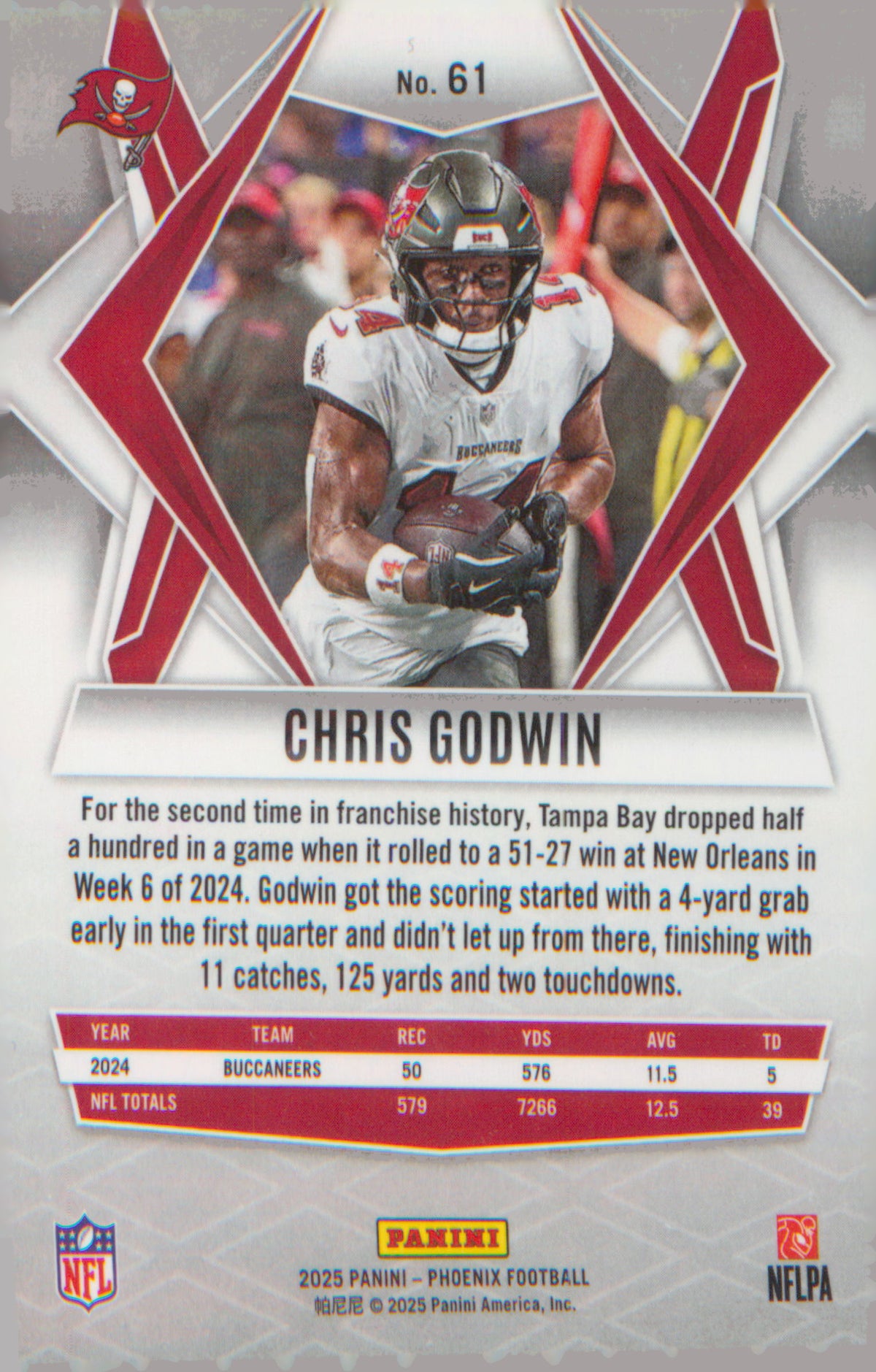 Football 2025 Panini Phoenix #61 Chris Godwin