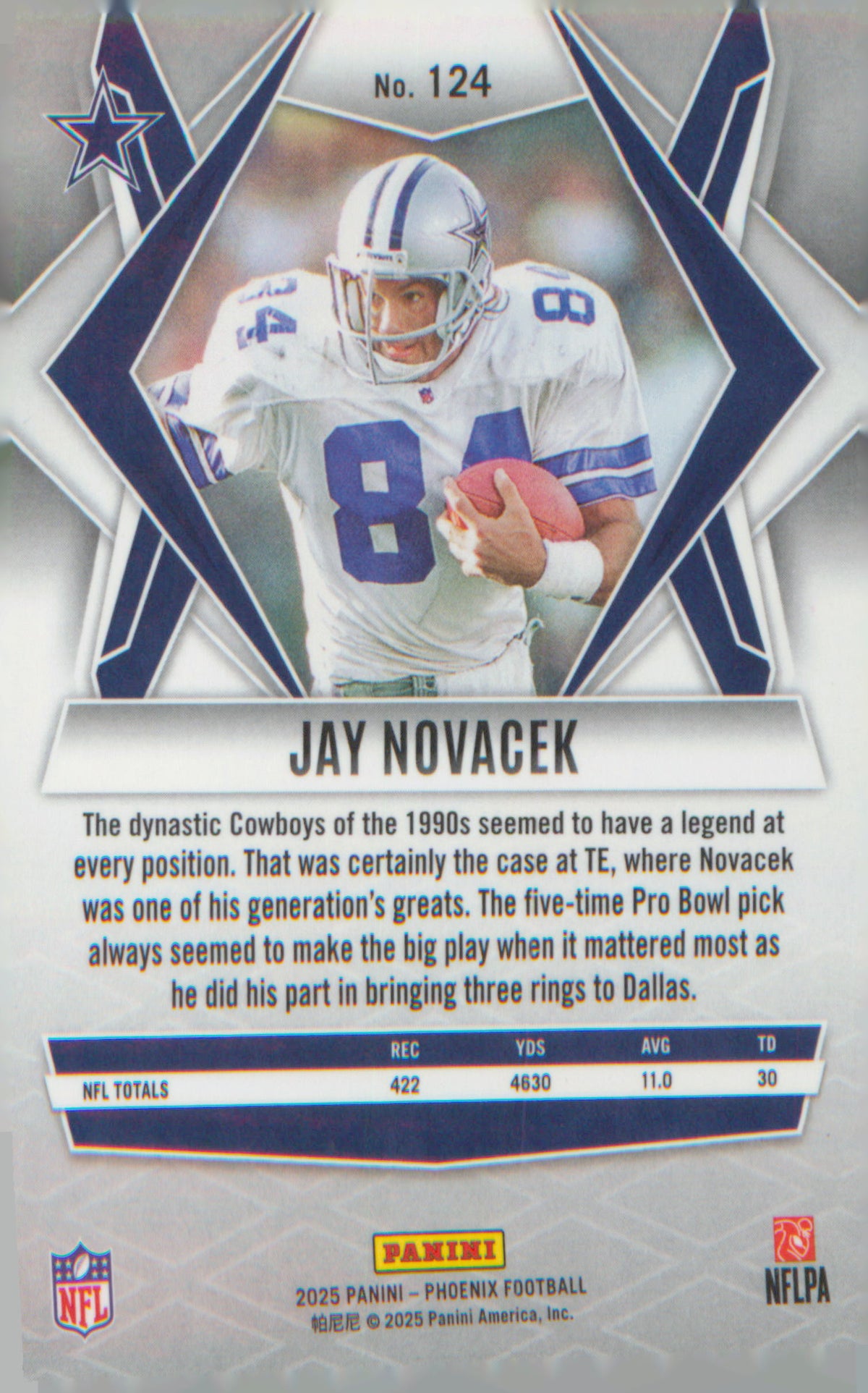 Football 2025 Panini Phoenix #124 Jay Novacek