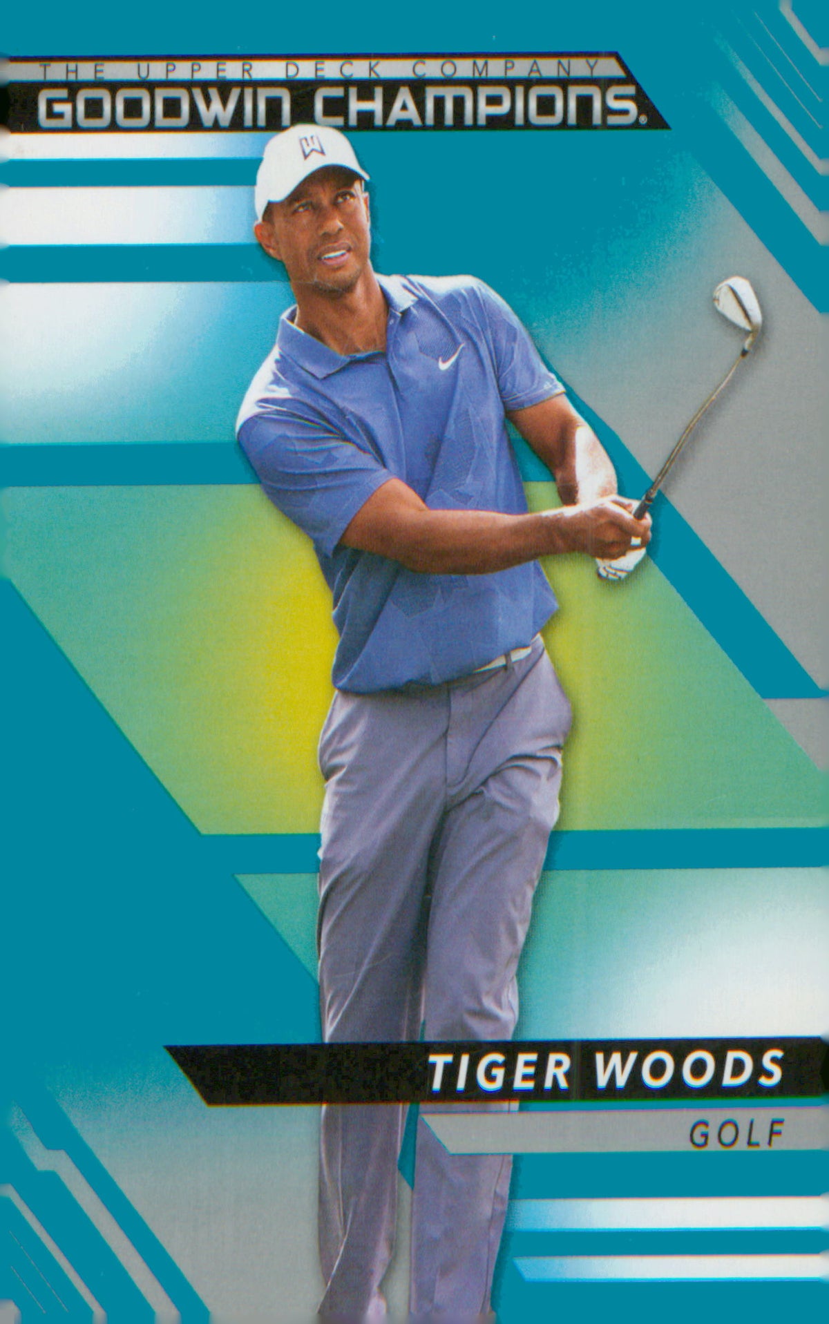 Other Sports 2022 Upper Deck Goodwin Champions Turquoise #25 Tiger Woods