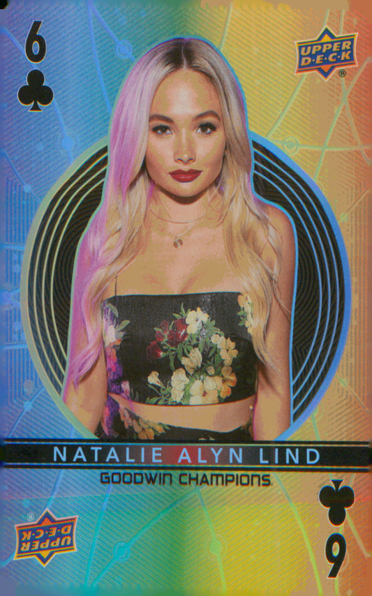 2022 Upper Deck Goodwin Champions Playing Cards #6♣ Natalie Alyn Lind