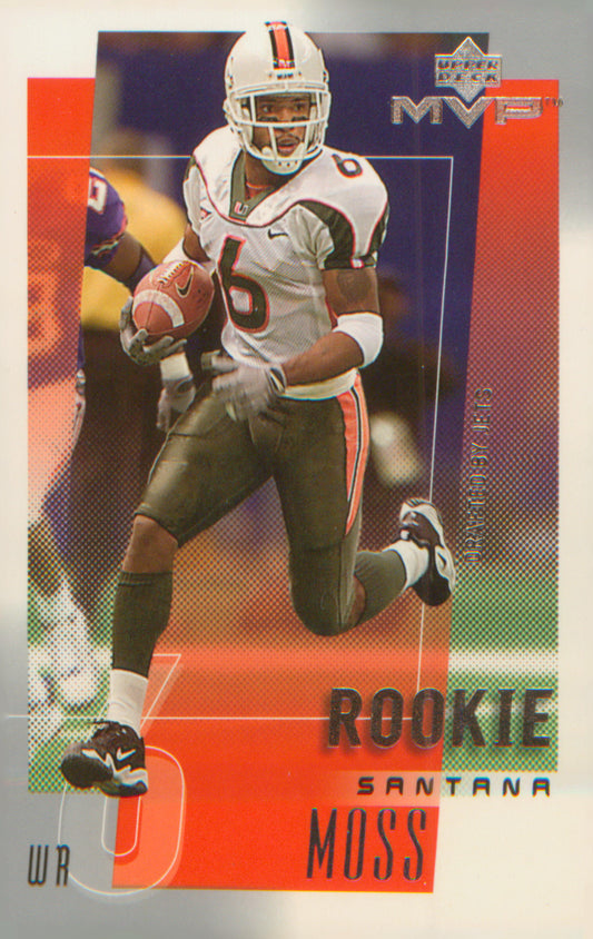 Football 2001 Upper Deck MVP #310 Santana Moss RC RC