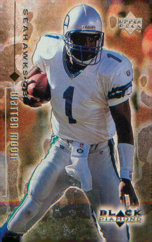 Football 1998 Upper Deck Black Diamond Rookie Edition #81 Warren Moon