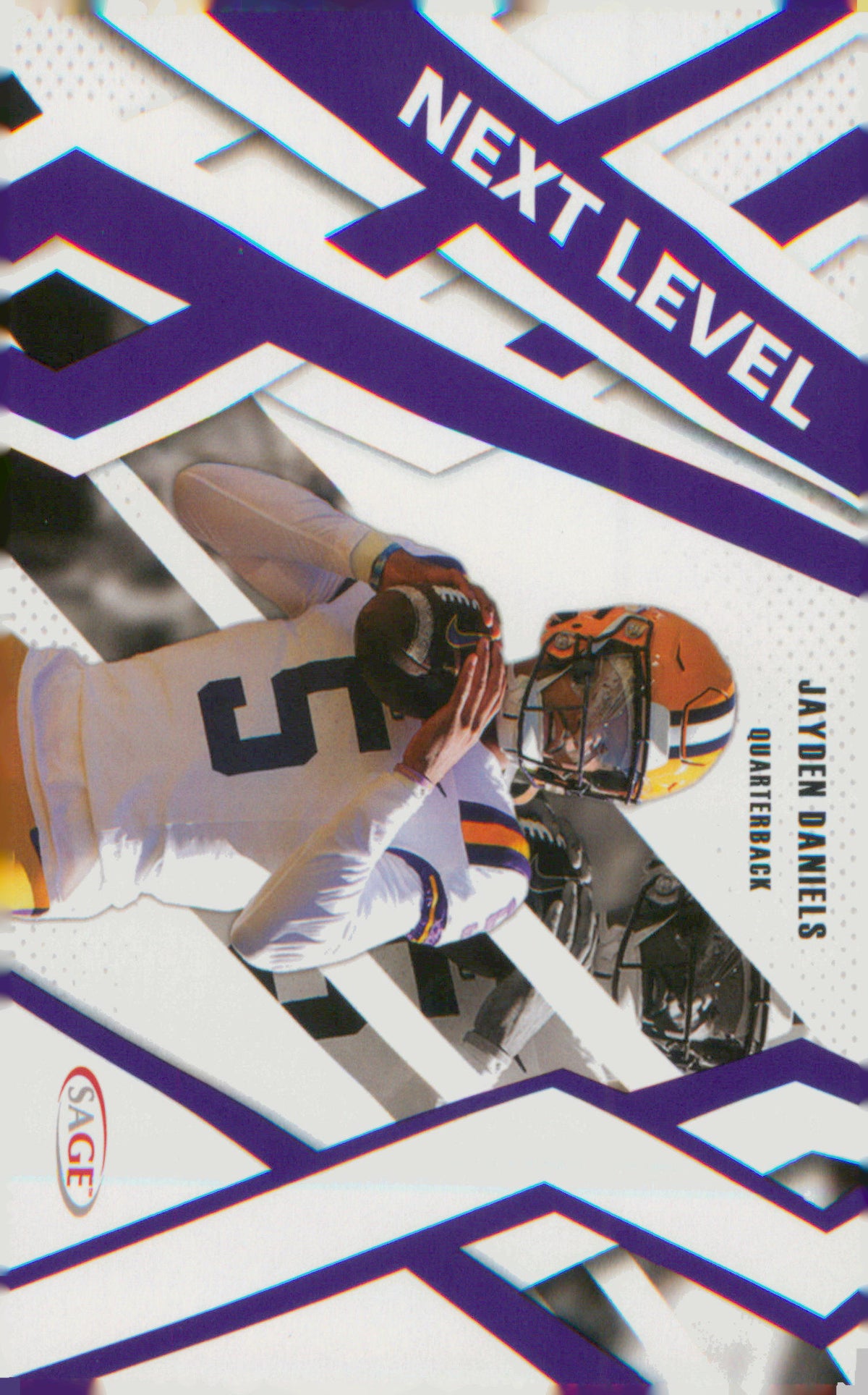 Football 2024 SAGE HIT Purple #91 Jayden Daniels
