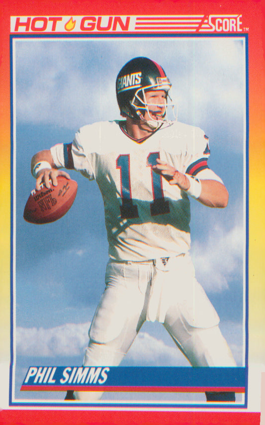 Football 1990 Score #314 Phil Simms