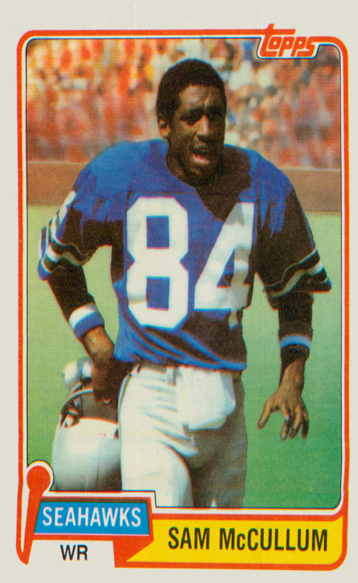 Football 1981 Topps #419 Sam McCullum