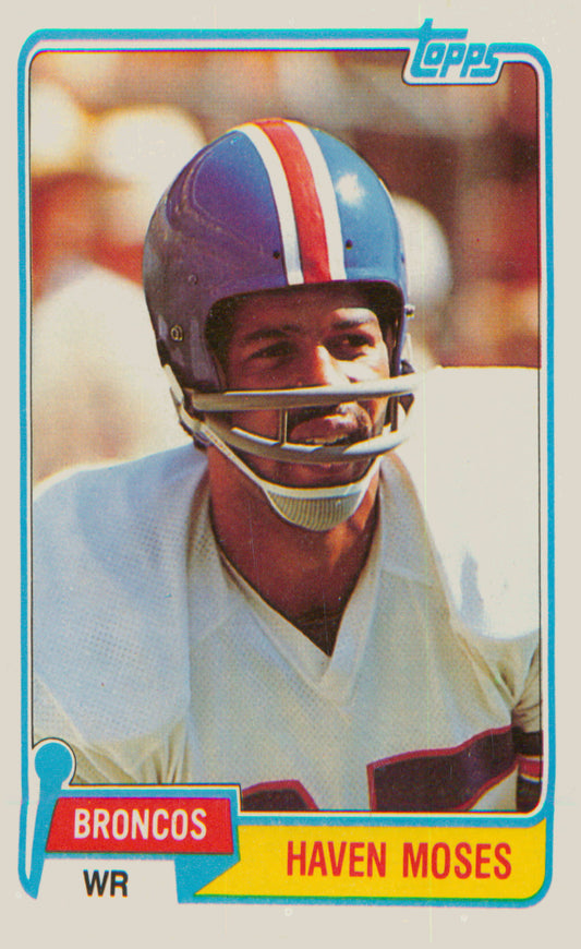 Football 1981 Topps #187 Haven Moses