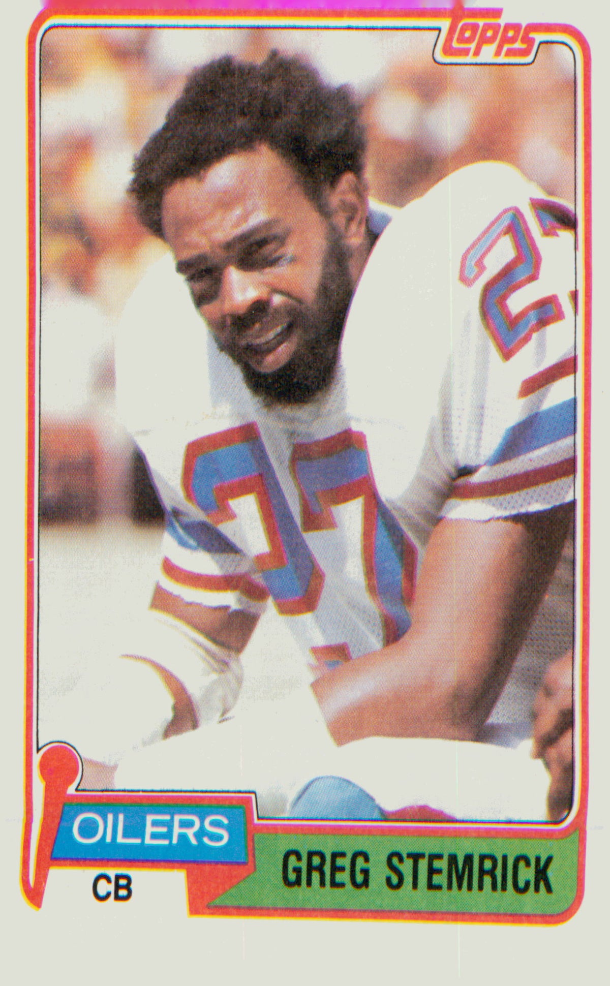 Football 1981 Topps #123 Greg Stemrick RC RC