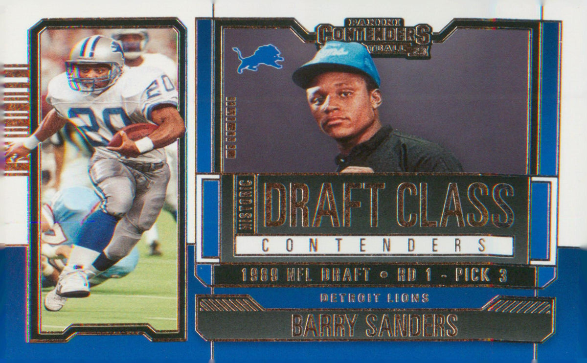 Football 2023 Panini Historic Draft Class Contenders #HDC-BSA Barry Sanders