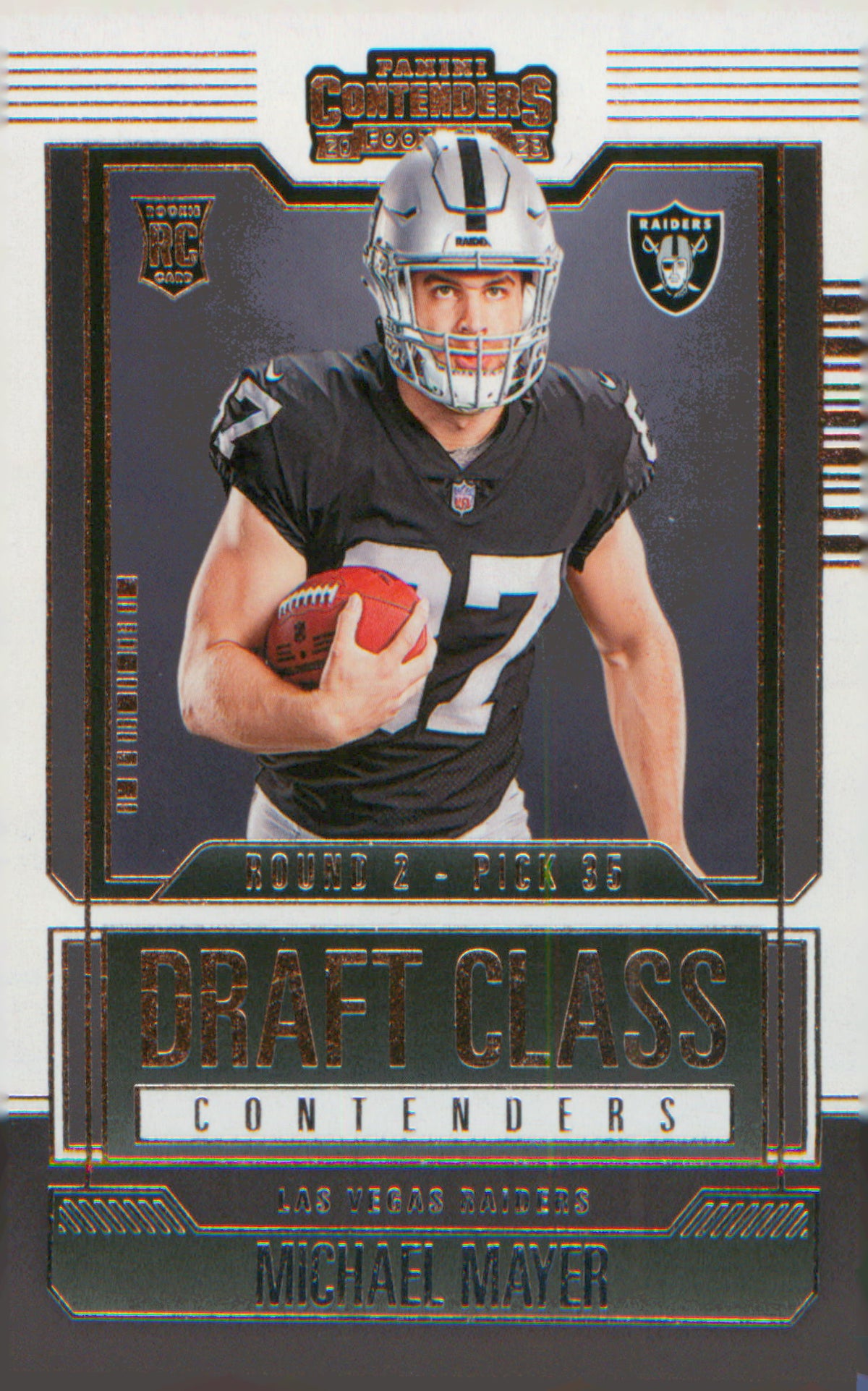 Football 2023 Panini Contenders Draft Class Contenders #17 Michael Mayer