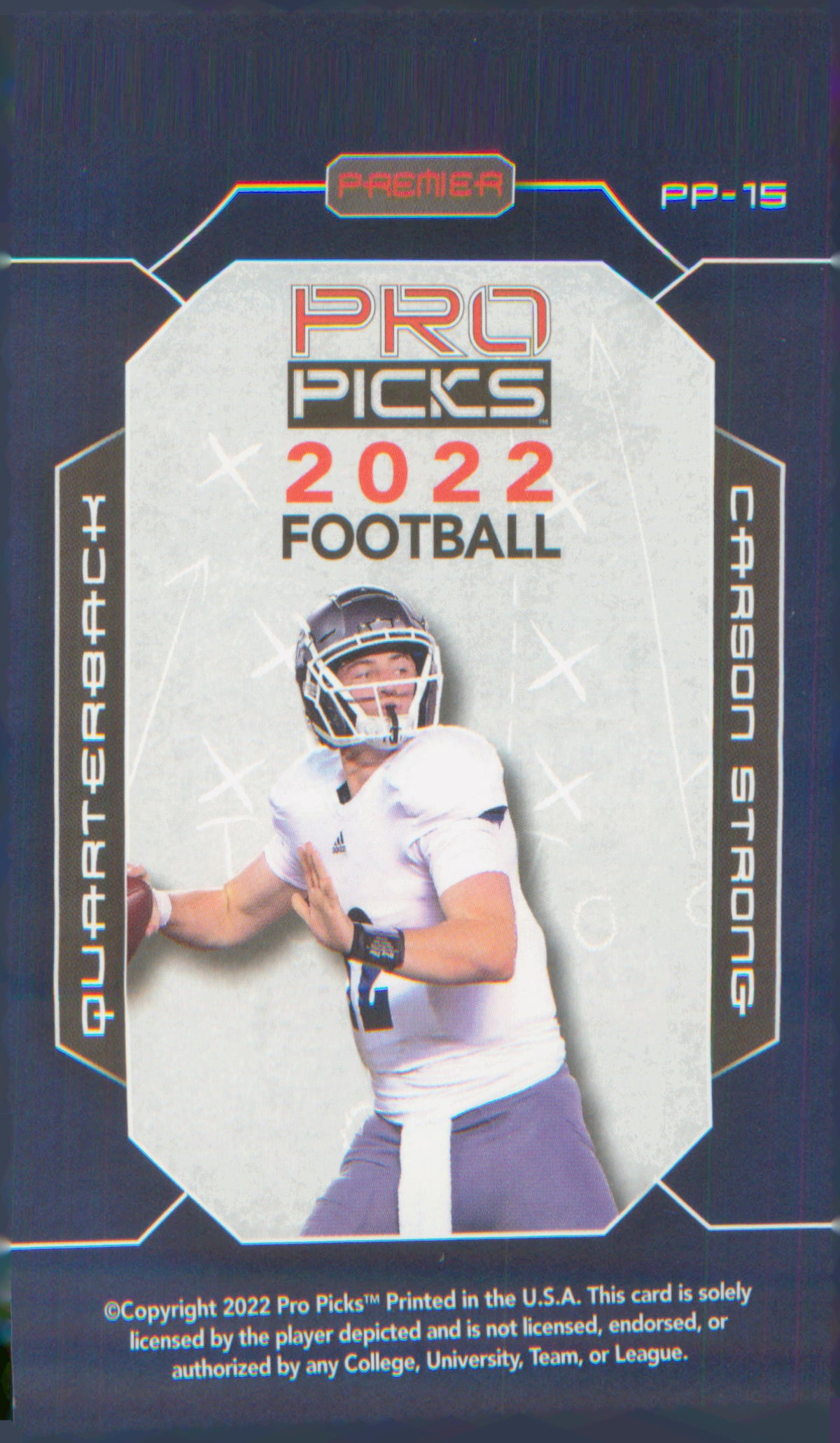 Football 2022 Pro Picks Premier #PP-15 Carson Strong
