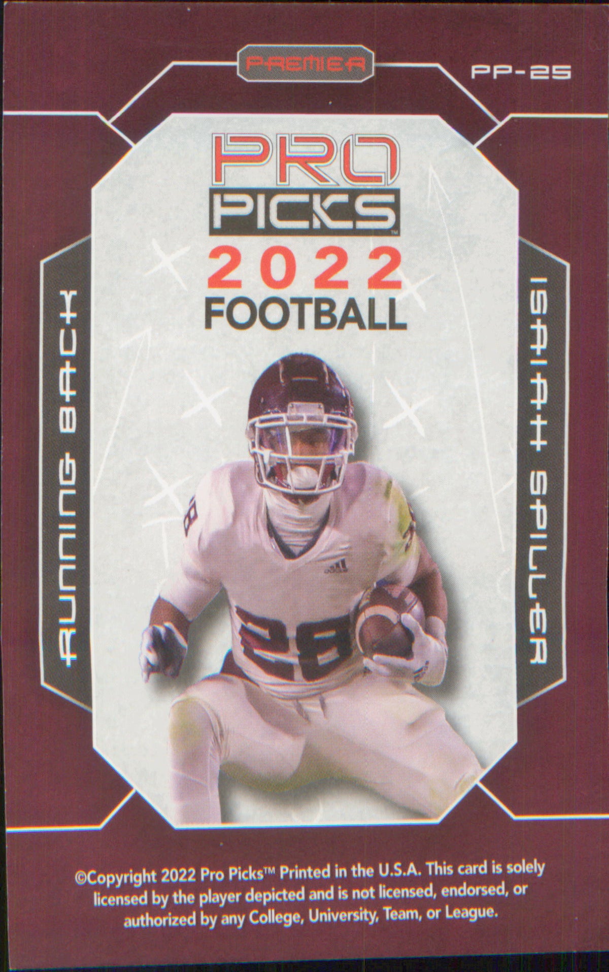 Football 2022 Pro Picks Premier #PP-25 Isaiah Spiller
