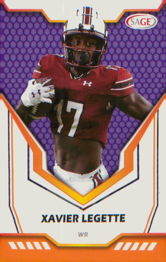 Football 2024 SAGE HIT Purple #144 Xavier Legette
