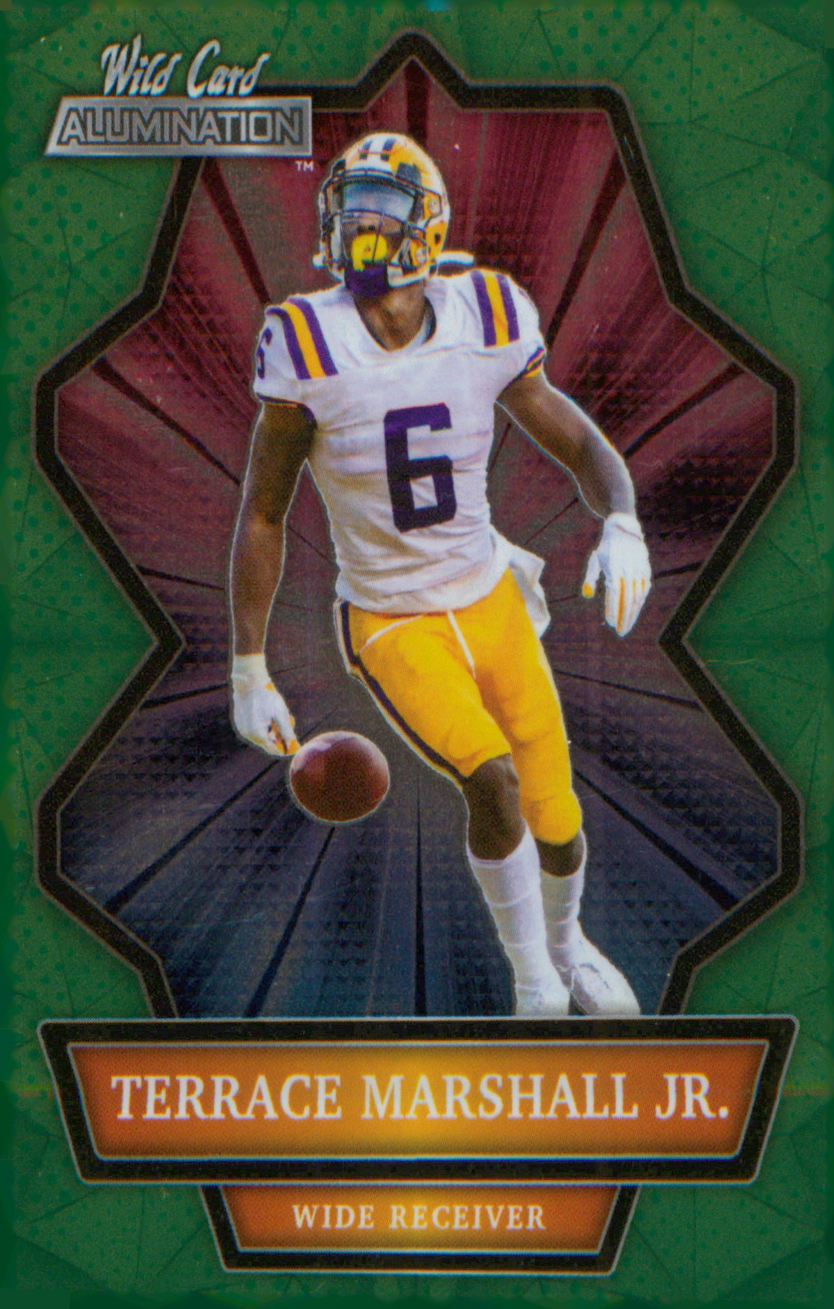 2021 Wild Card Alumination Holo-Lux Green #ABC-53 Elijah Mitchell 8.50