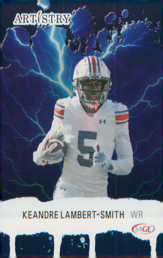 Football 2025 SAGE Artistry Blue #62 KeAndre Lambert-Smith