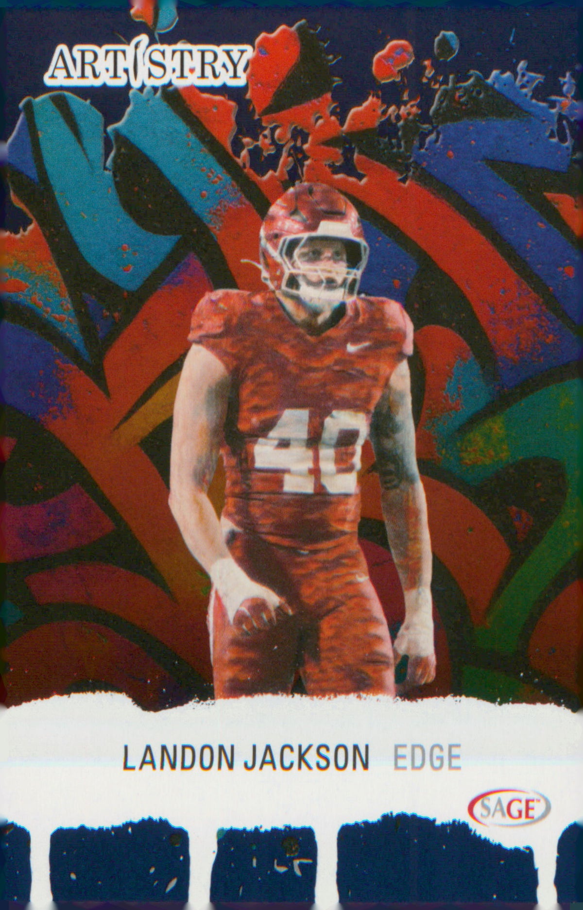 Football 2025 SAGE Artistry #35 Landon Jackson