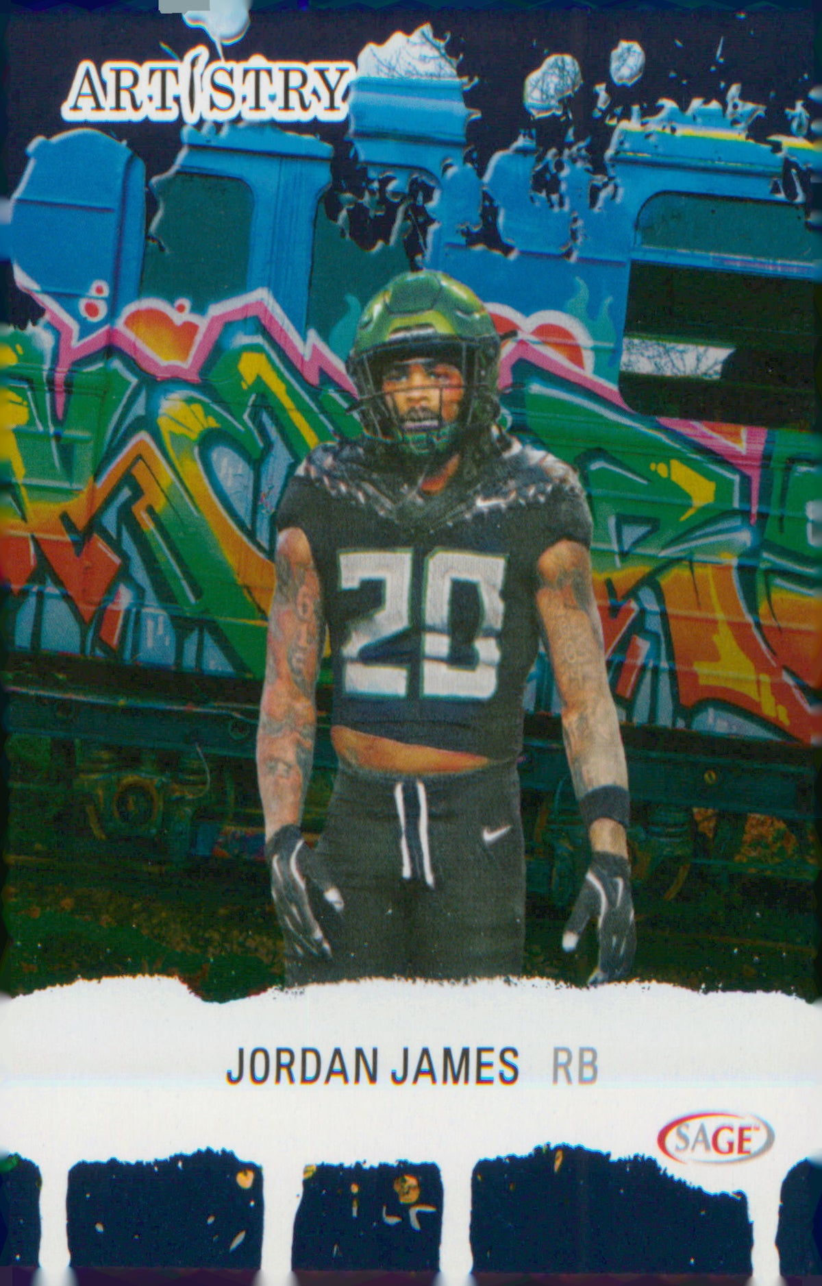 Football 2025 SAGE Artistry #60 Jordan James
