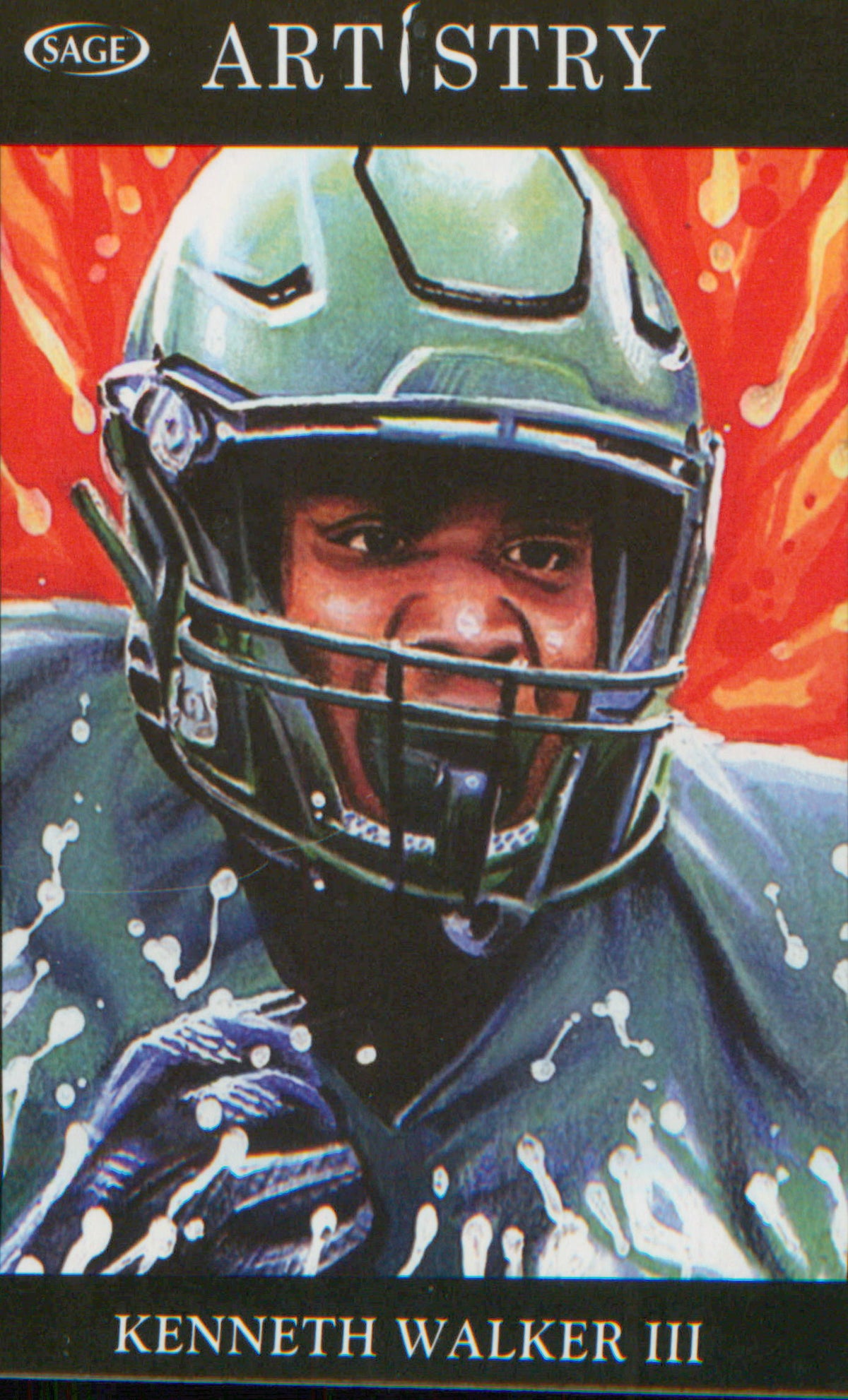 Football 2022 SAGE Artistry #104 Kenneth Walker III