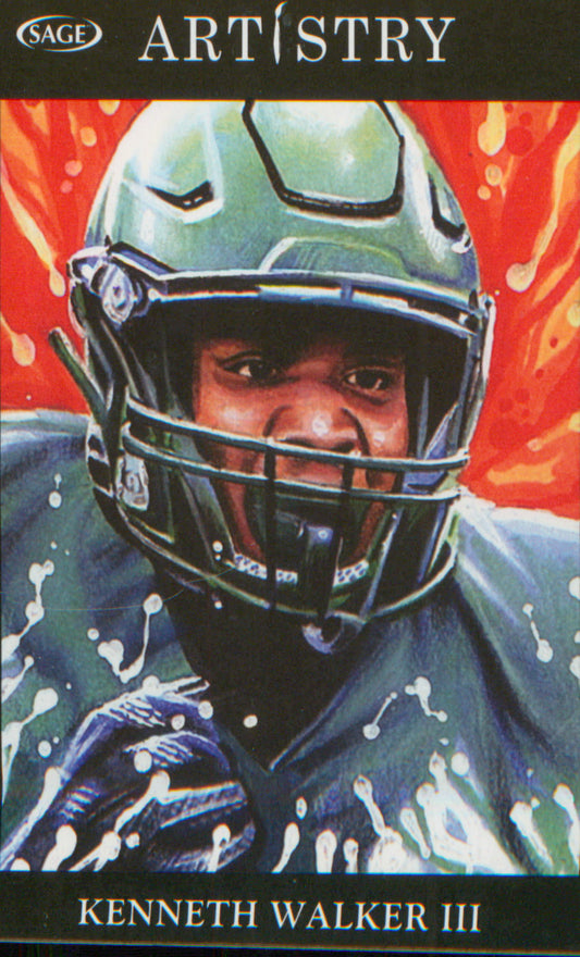Football 2022 SAGE Artistry #104 Kenneth Walker III