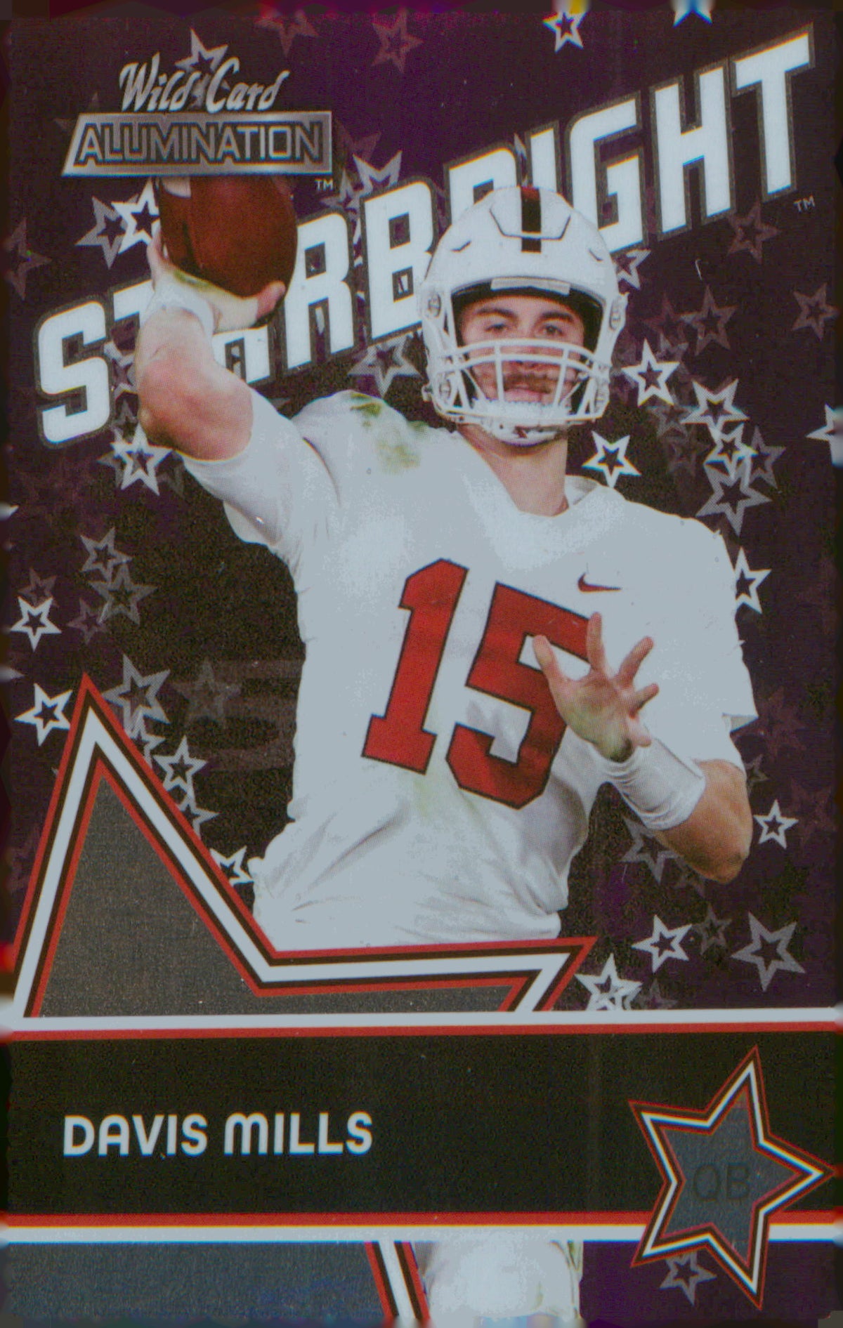 2021 Wild Card Alumination Starbright Pink #SB-8 Davis Mills