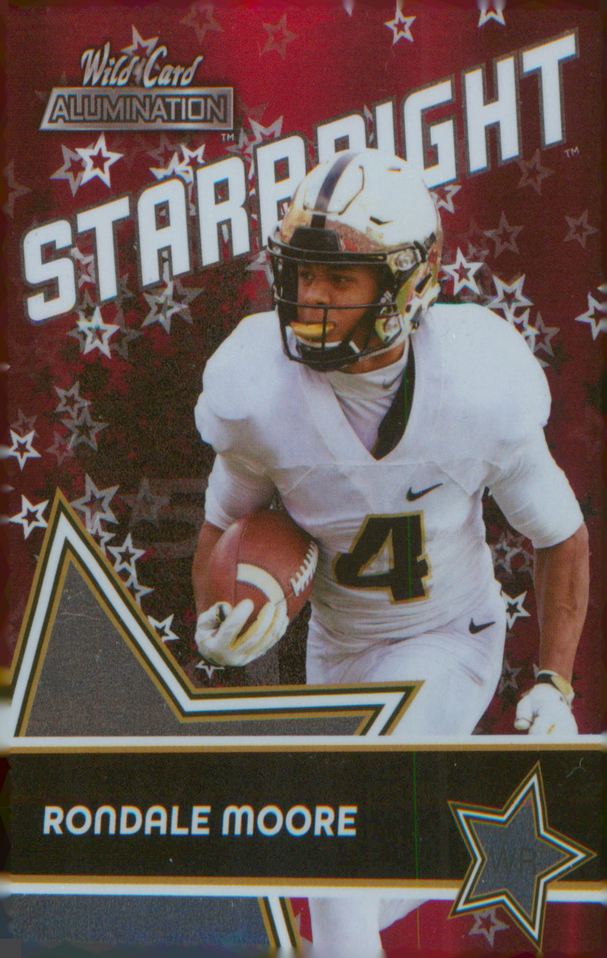 2021 Wild Card Alumination Starbright Red #SB-20 Rondale Moore