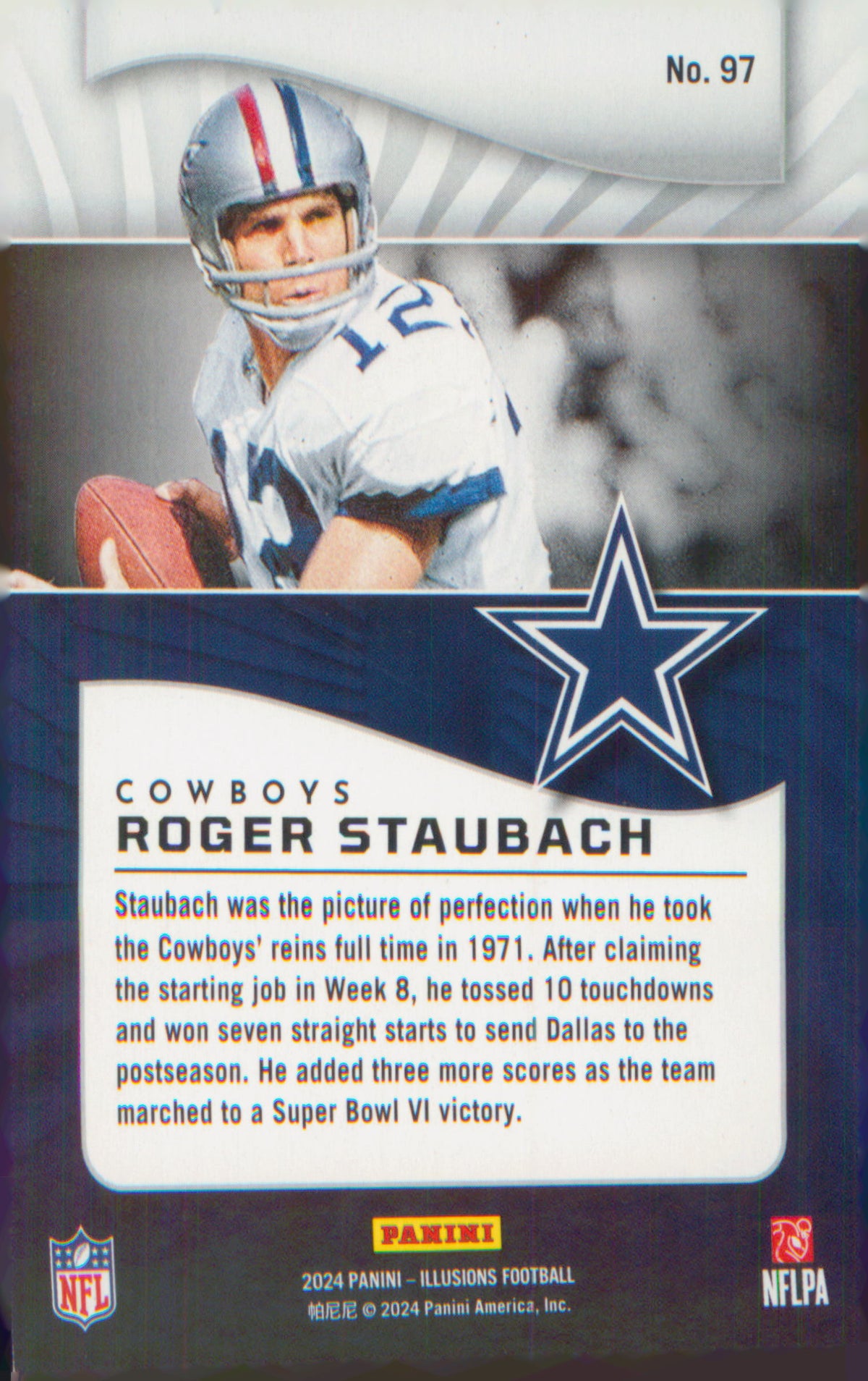 2024 Panini Illusions #97 Roger Staubach