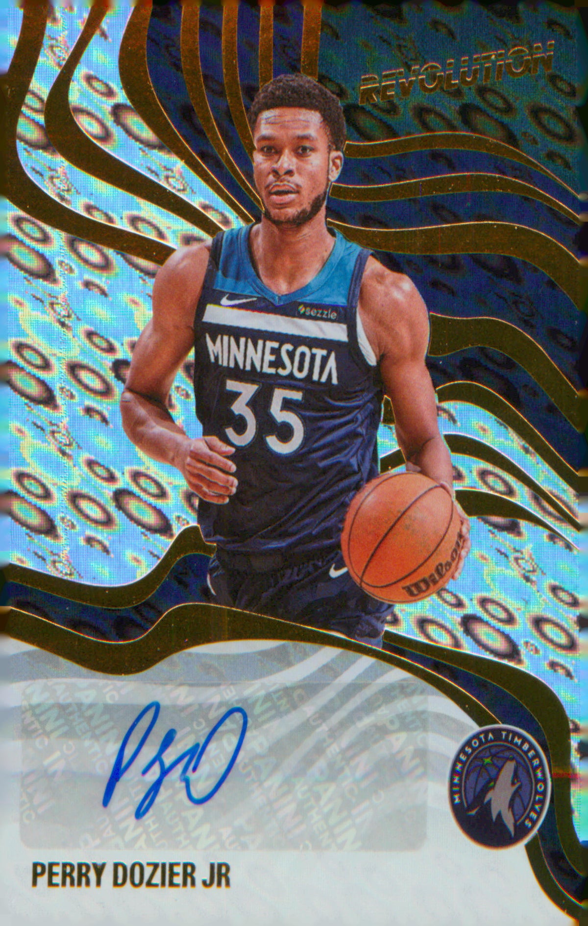 2024-25 Panini Revolution Revolution Signatures #RS-PDJ Perry Dozier Jr. AU