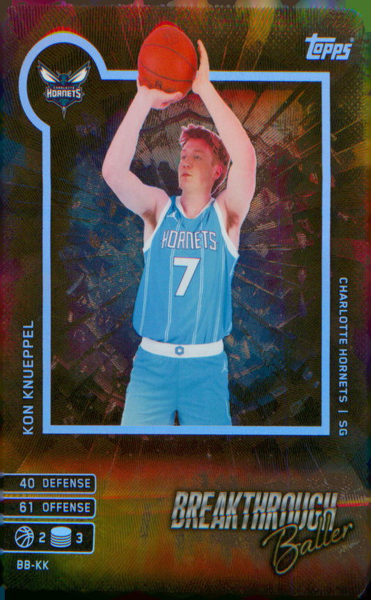 2025-26 Topps Match Attax Breakthrough Baller #BB-KK Kon Knueppel