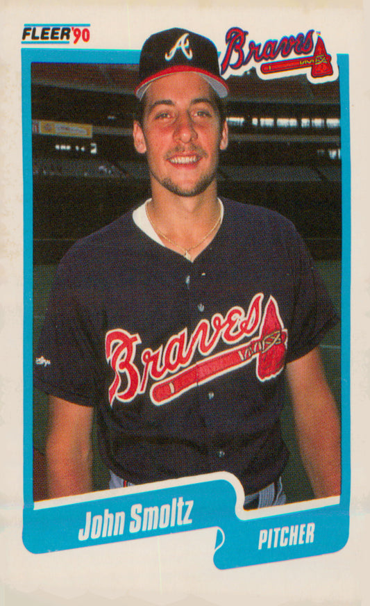 1990 Fleer #595 John Smoltz