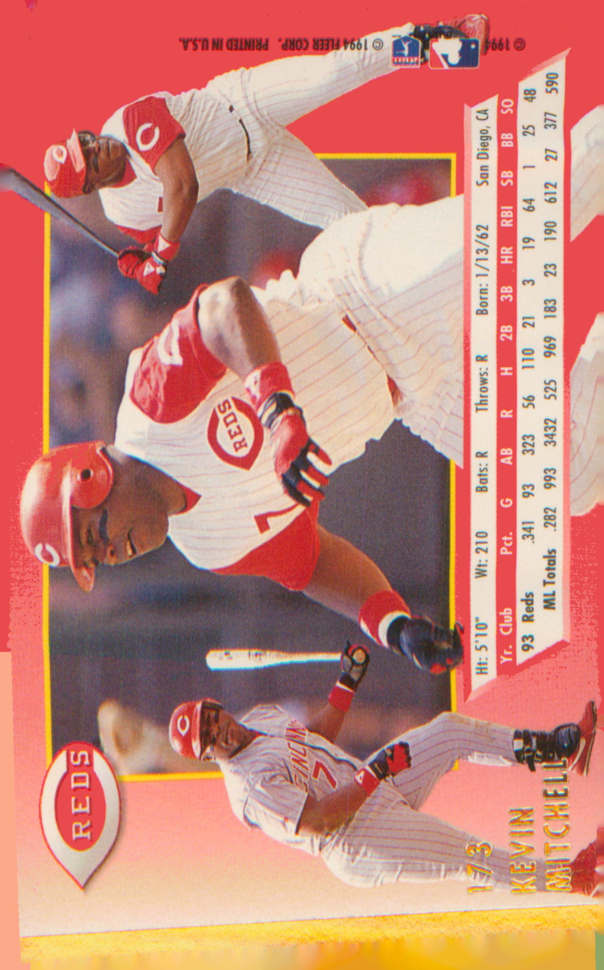 1994 Ultra #173 Kevin Mitchell