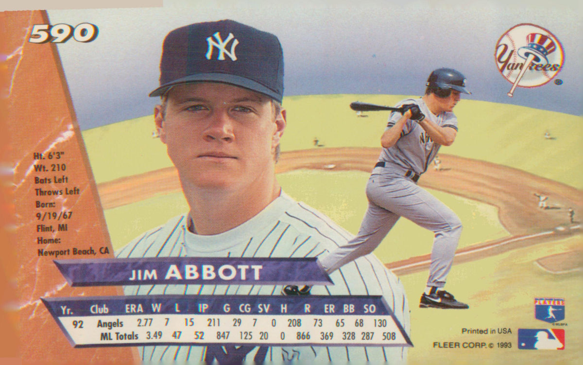 1993 Ultra #590 Jim Abbott