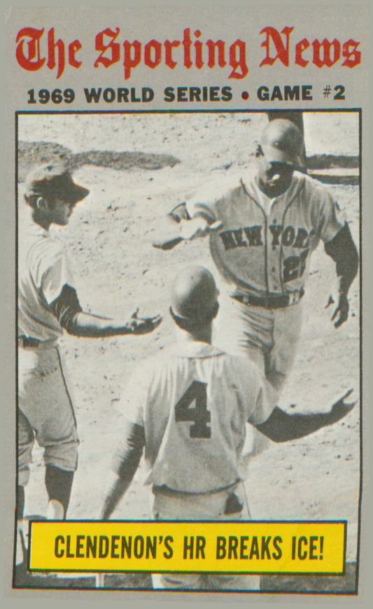 1970 Topps #306 World Series Game 2 - Clendenon's HR Breaks Ice!