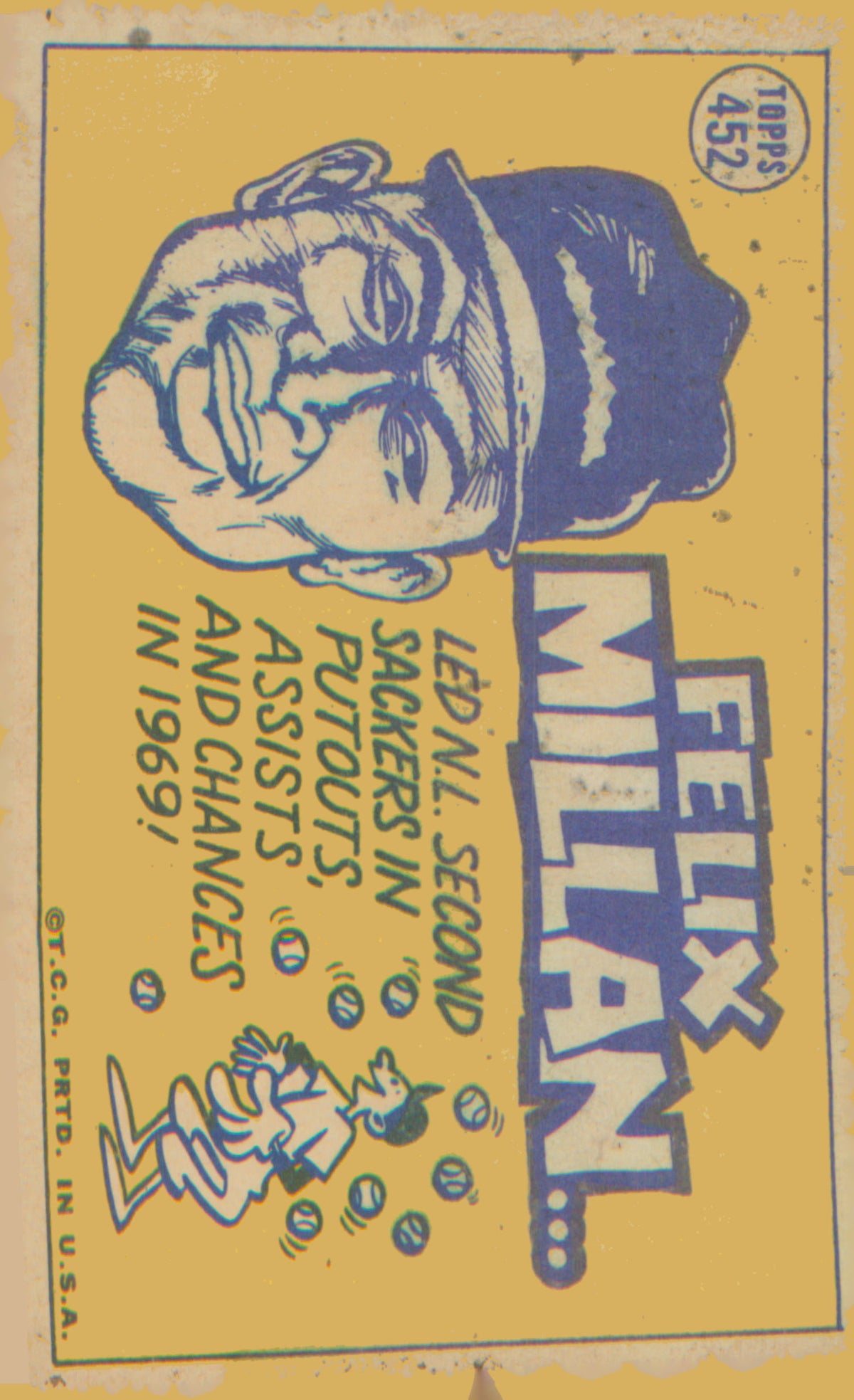 1970 Topps #452 Felix Millan