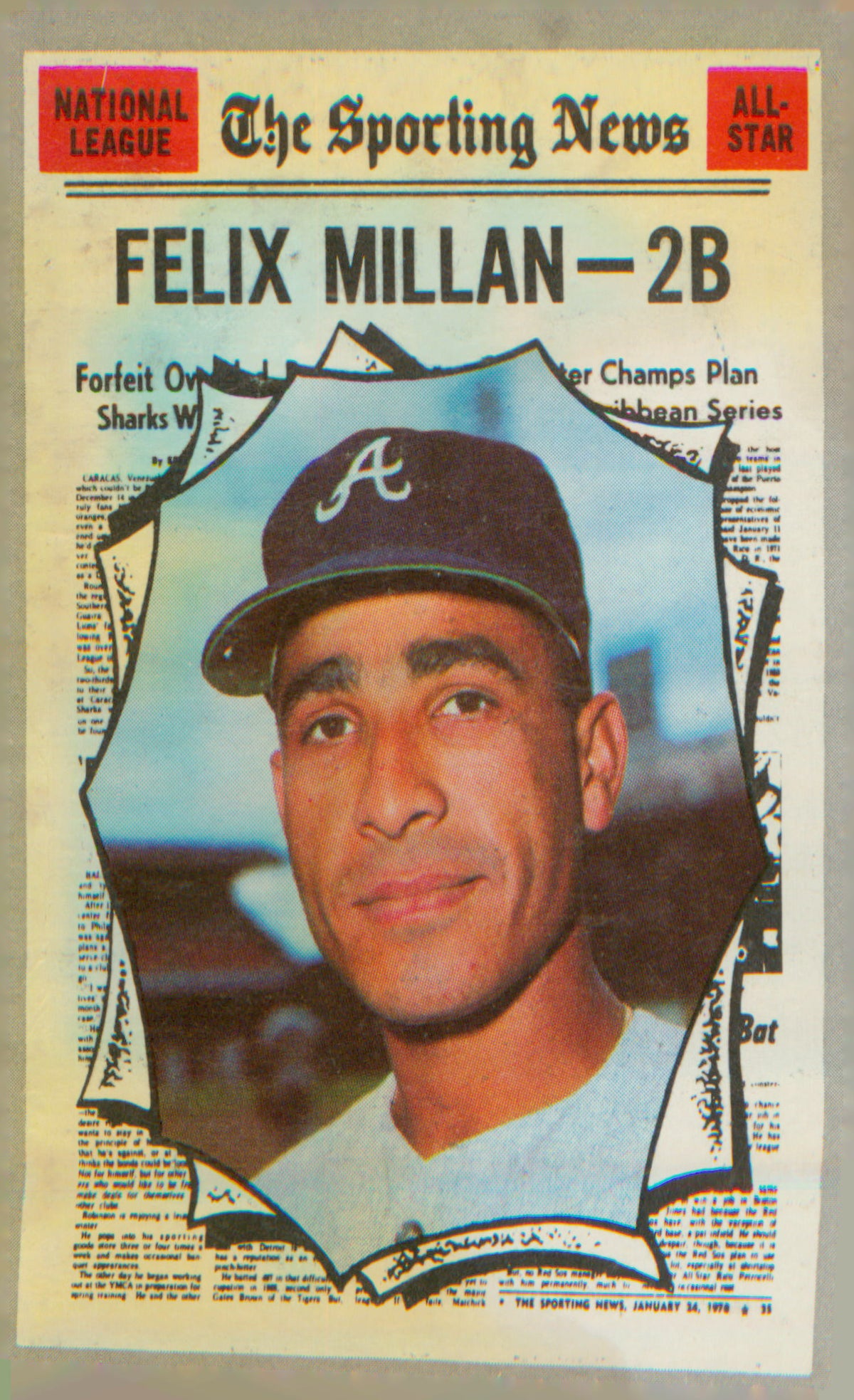 1970 Topps #452 Felix Millan
