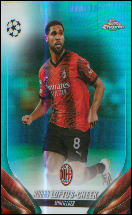 2023-24 Topps Chrome UEFA Club Comp Aqua Prism Refractor Ruben Loftus-Cheek