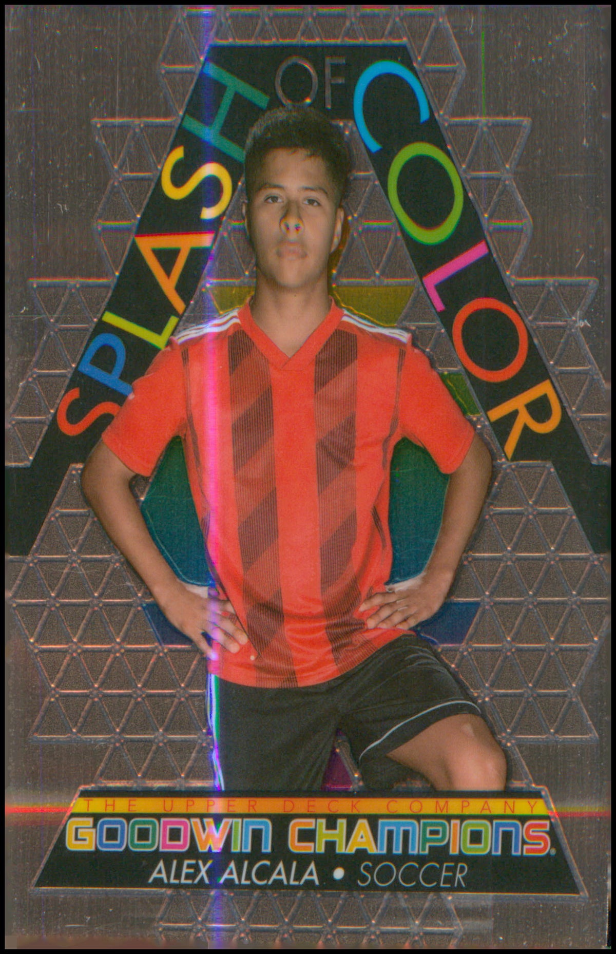 2022 Upper Deck Goodwin Champions Splash of Color Platinum #SCP2 Alex Alcala