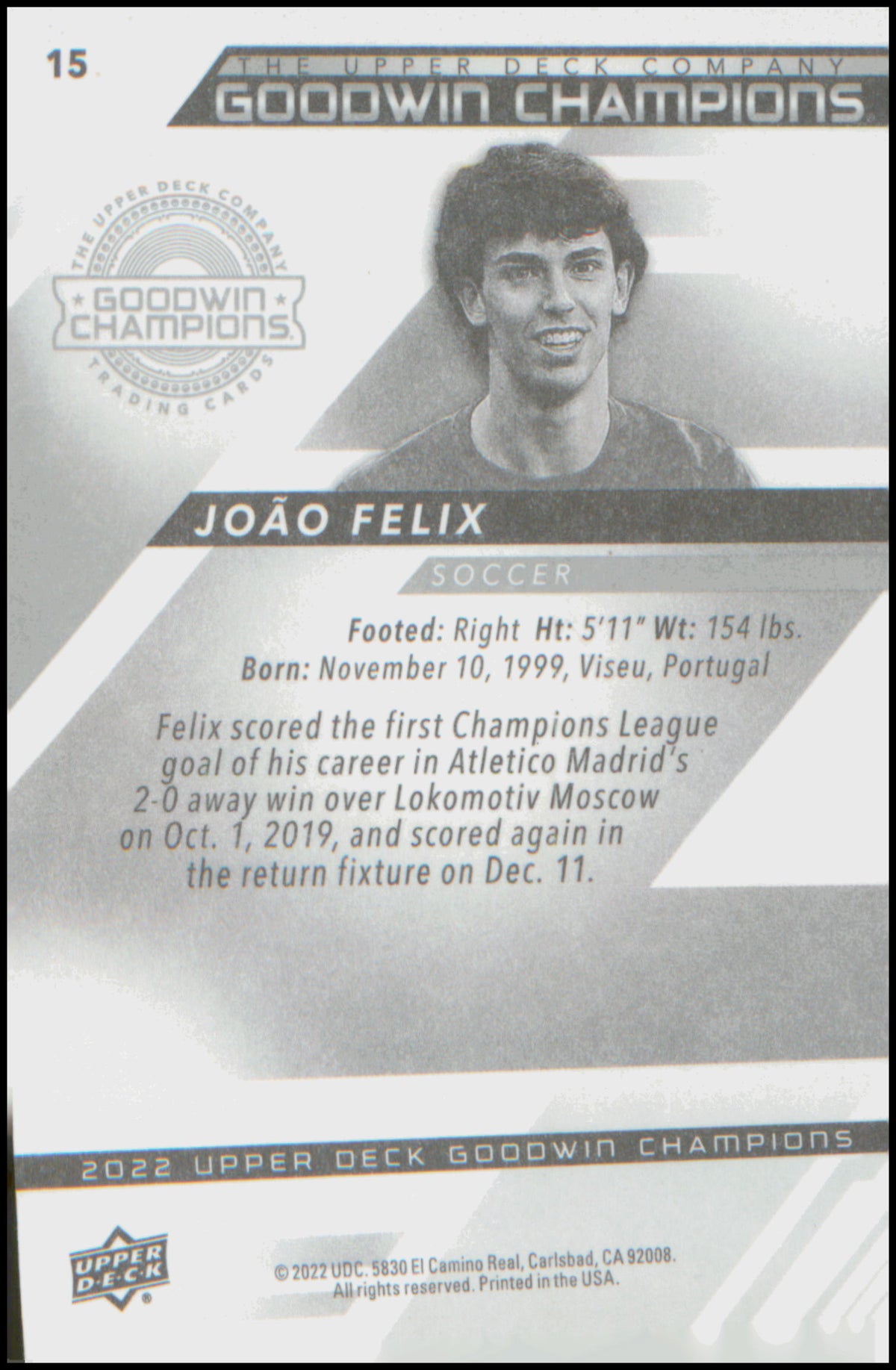 2022 Upper Deck Goodwin Champions #15 Joao Felix