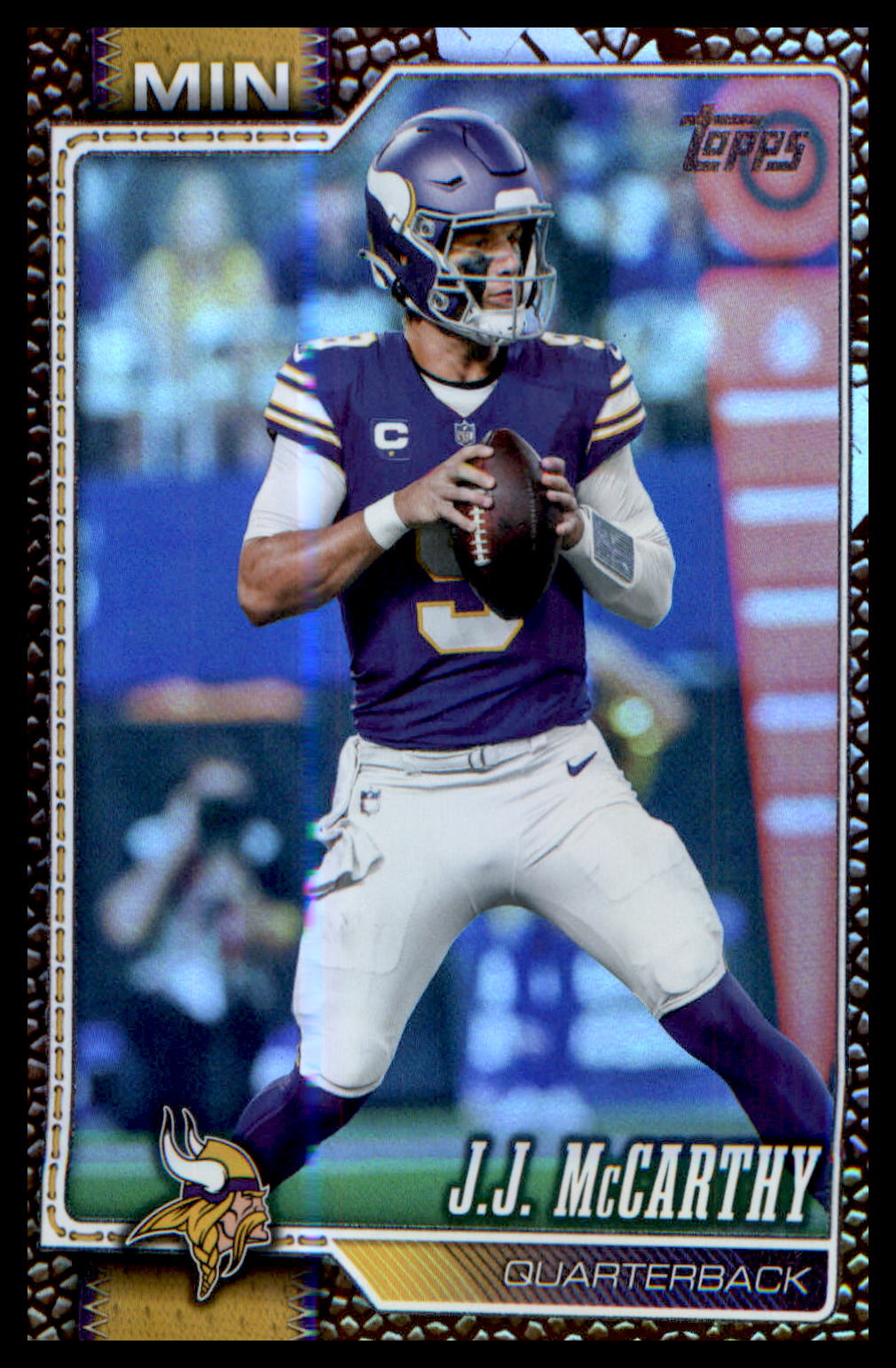 2026 Topps Flagship Rainbow Foil #134 J.J. McCarthy