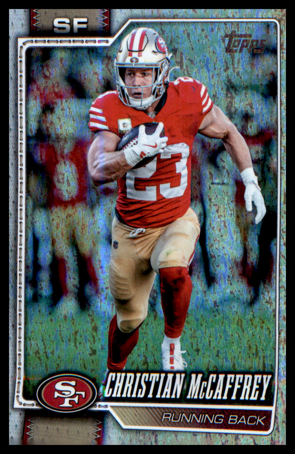 2026 Topps Flagship Silver Holo Foil #186 Christian McCaffrey