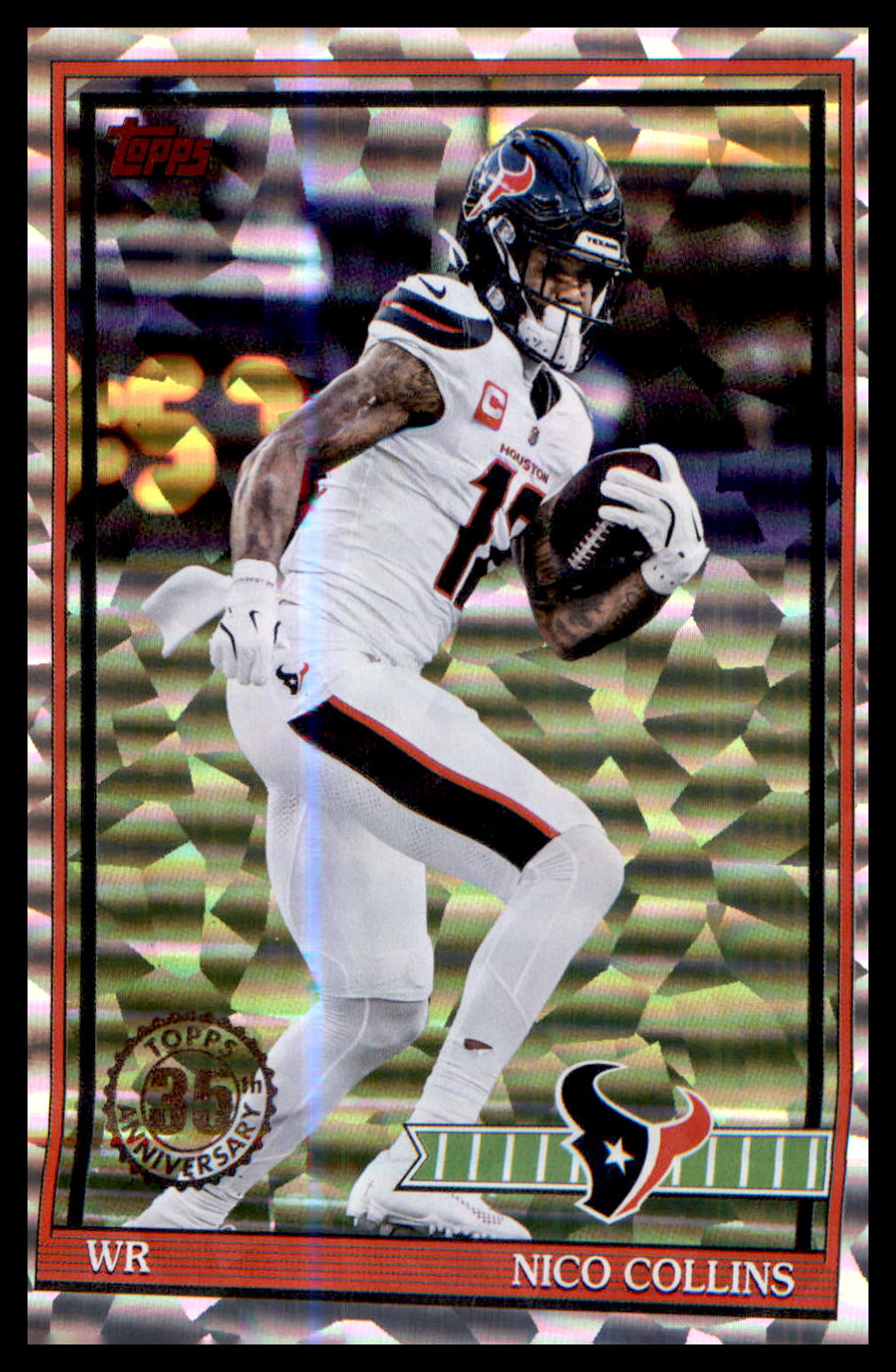 2026 Topps 1991 Topps Flagship Football Crackle Foil #91TF-47 Nico Collins