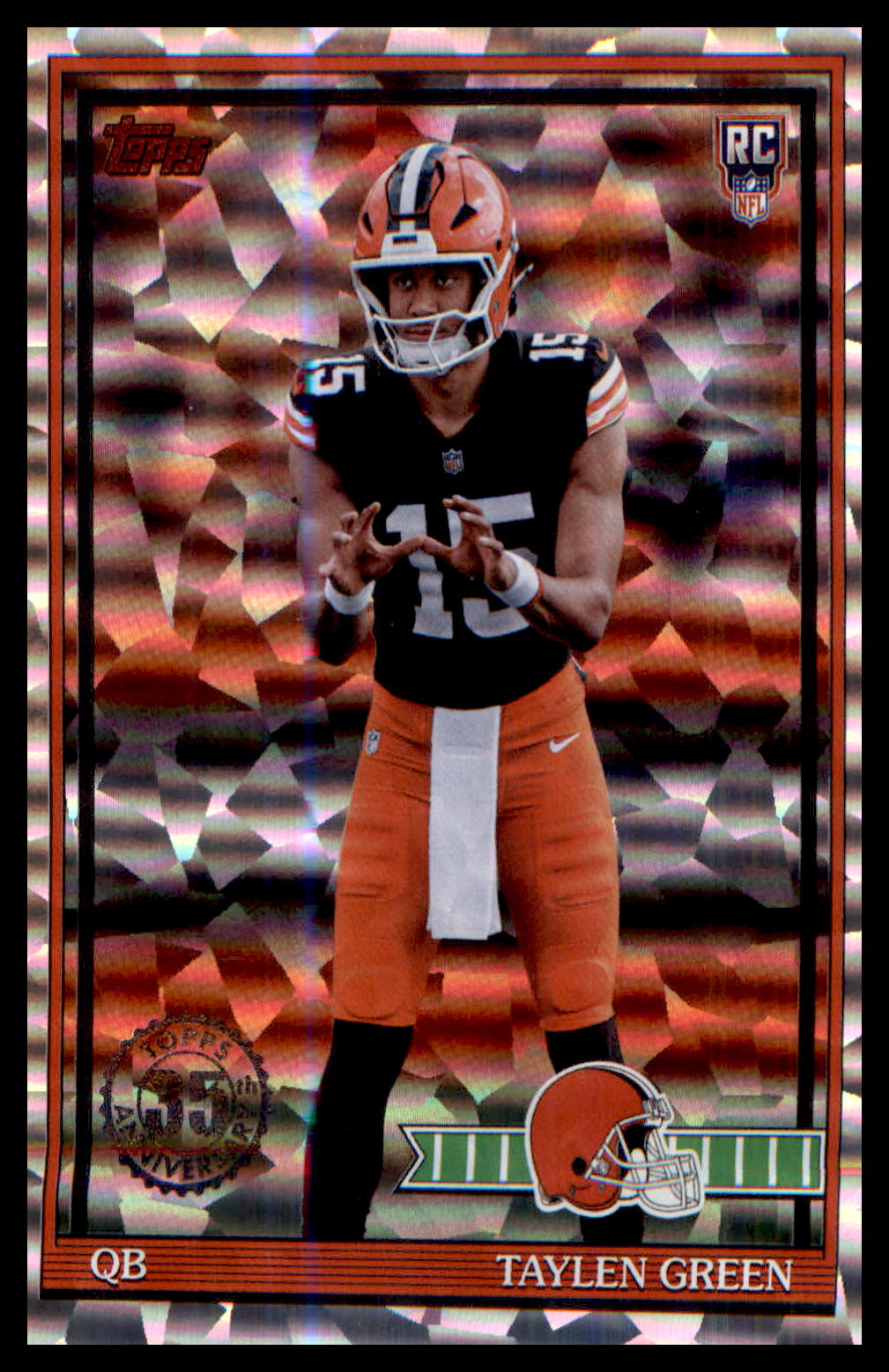 2026 Topps 1991 Topps Flagship Football Rookie Crackle Foil 91TRC-8 Taylen Green