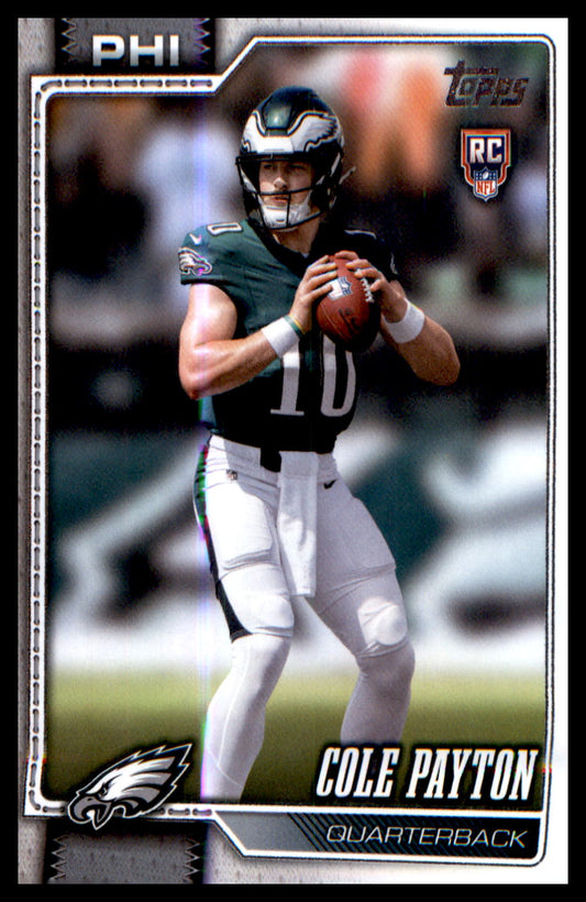 2026 Topps Flagship Football Rookies #307 Cole Payton