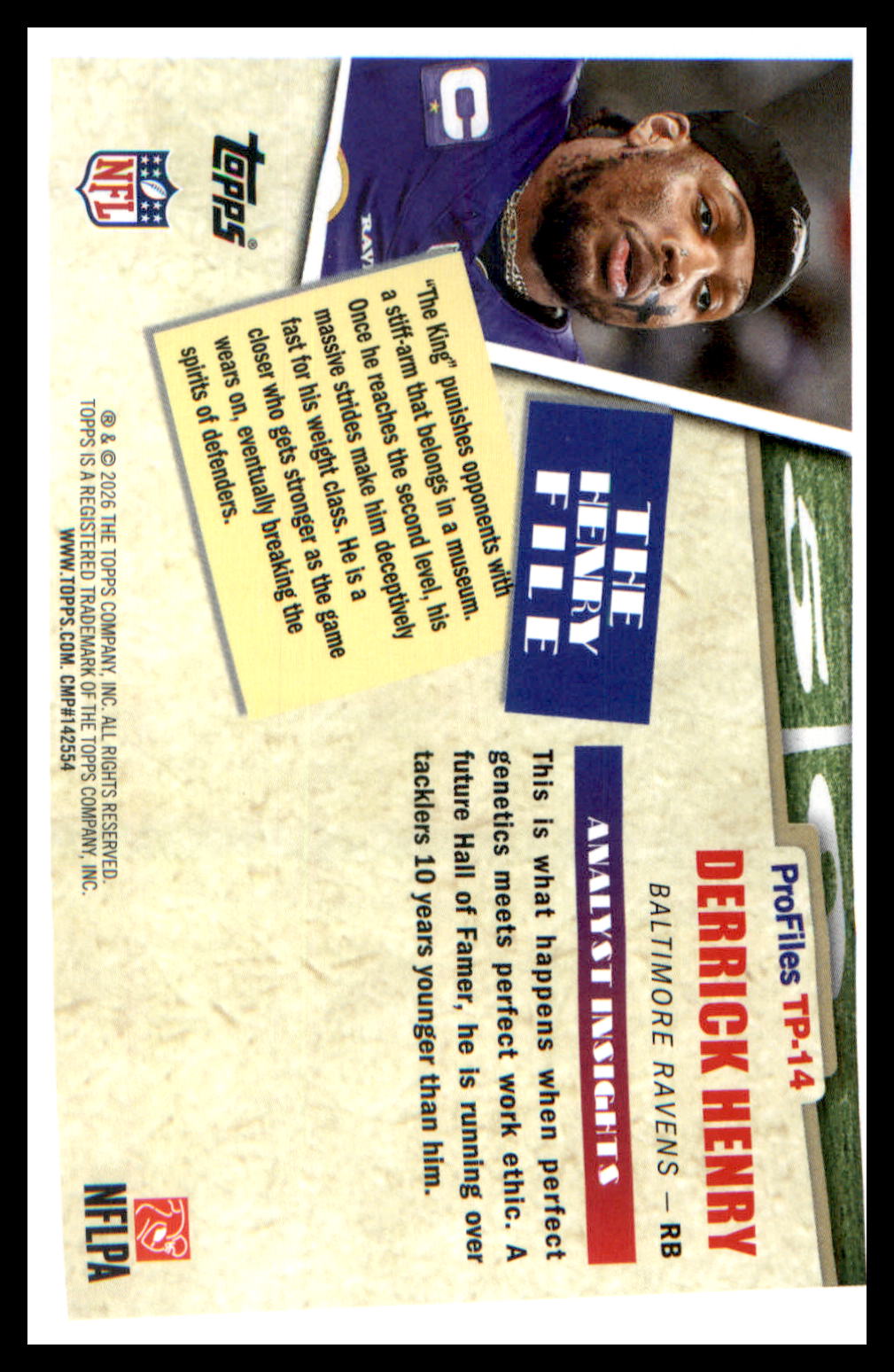 2026 Topps Flagship Topps Flagship Profiles #TP-14 Derrick Henry