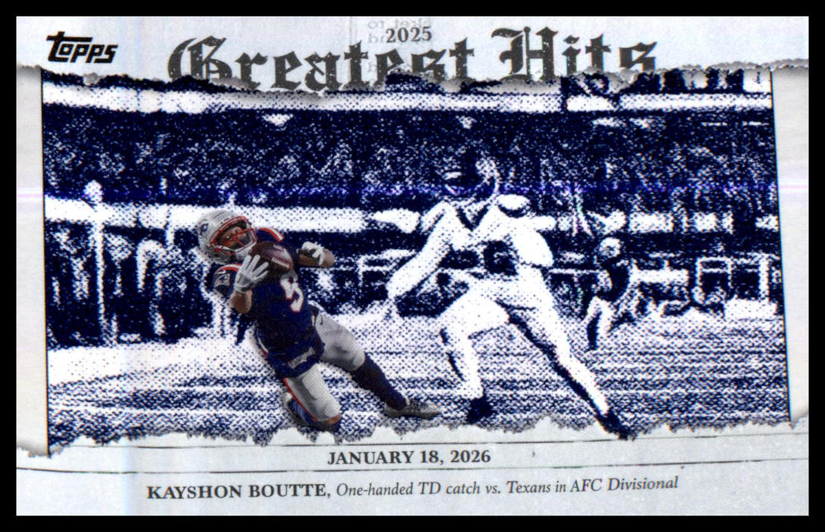 2026 Topps Flagship 2025 Greatest Hits #25GH-KB Kayshon Boutte